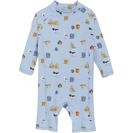 Color Kids Swimsuit AOP Cerulean