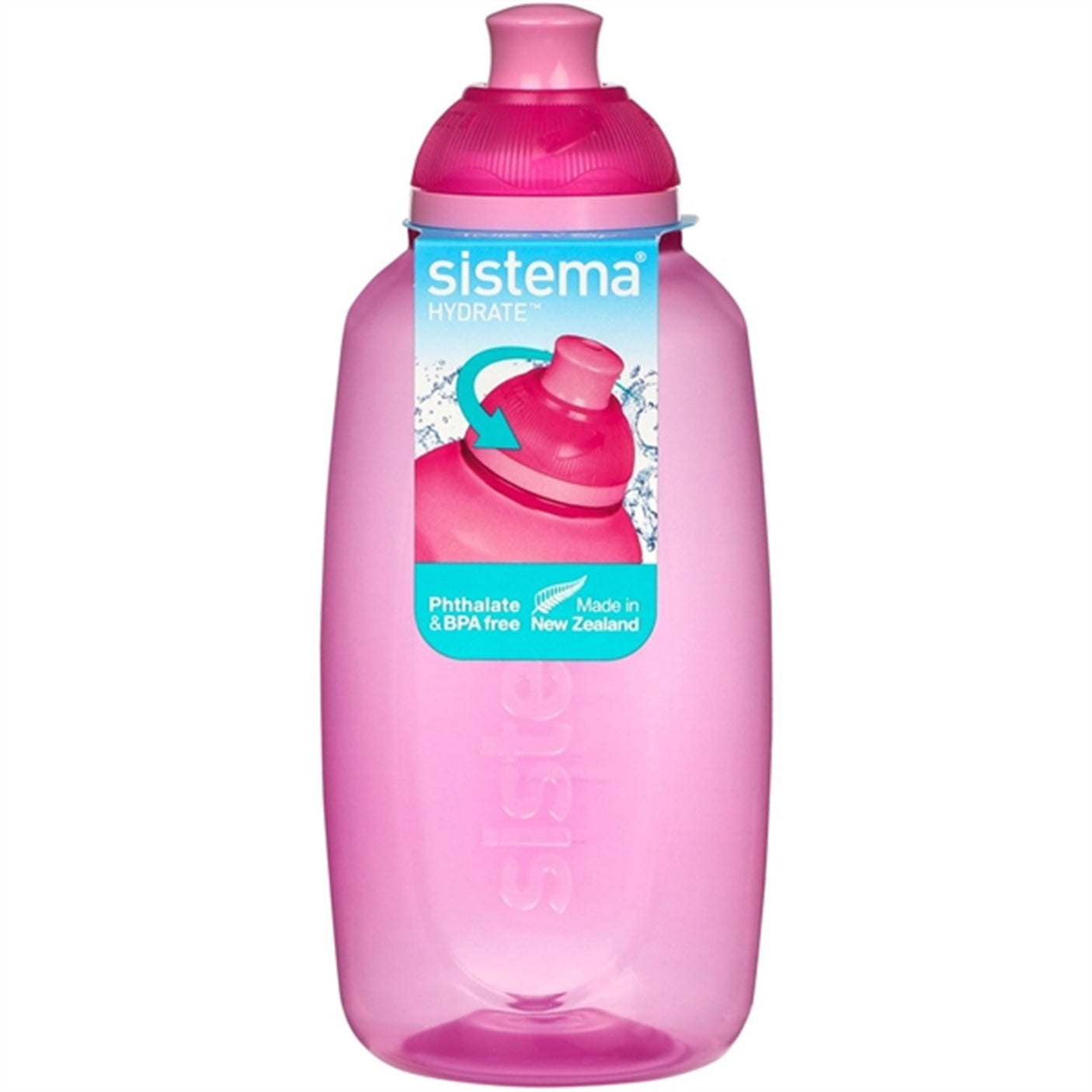 Sistema Twist 'n' Sip Itsy Water Bottle 380 ml Pink
