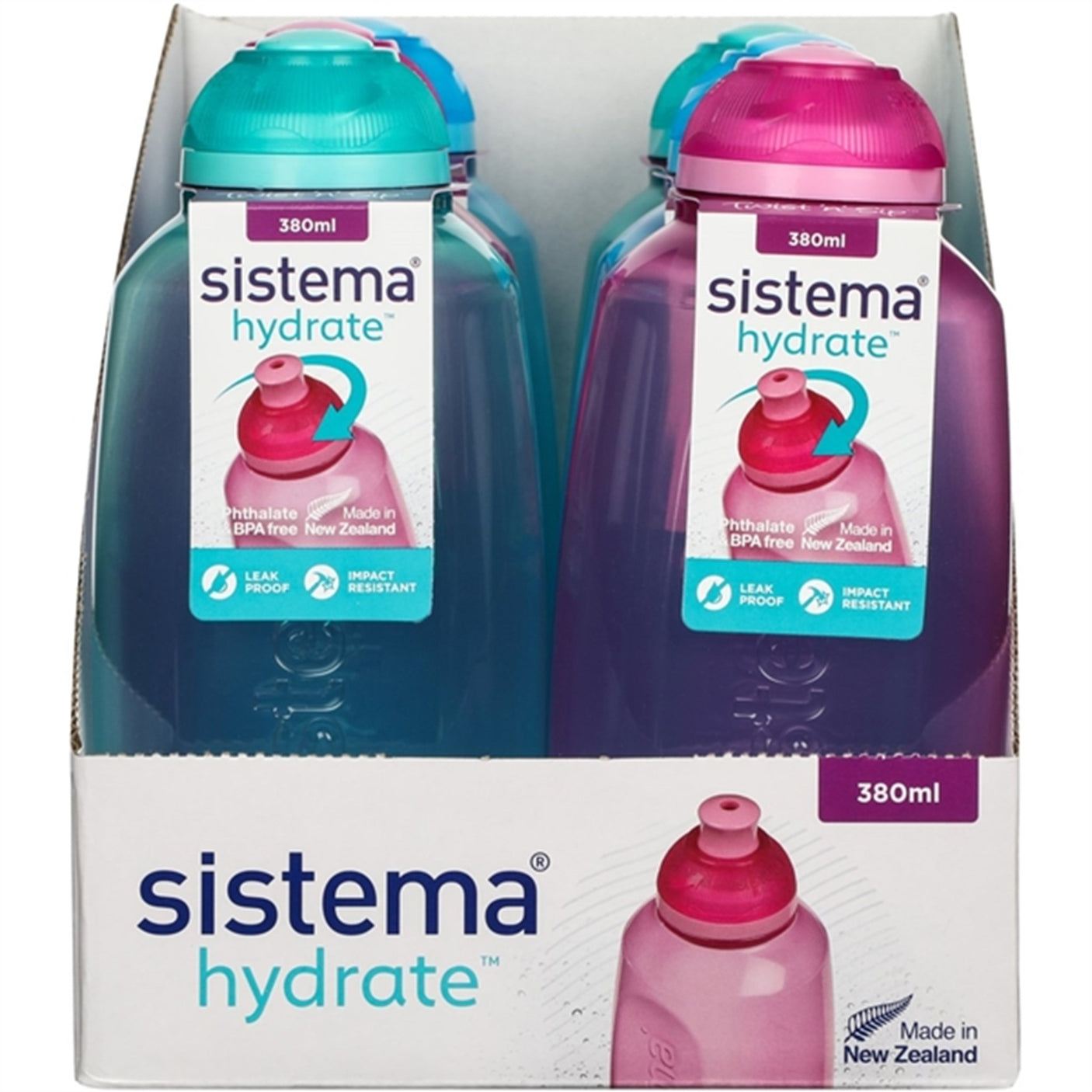 Sistema Twist 'n' Sip Itsy Water Bottle 380 ml Teal