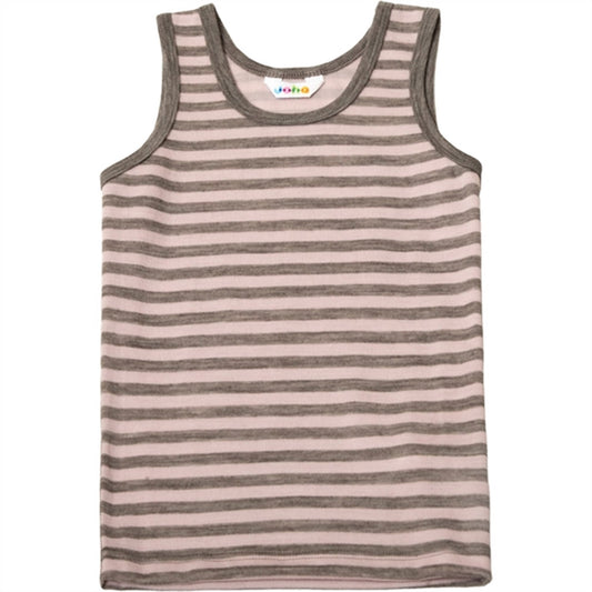 Joha Wool Pink Stripe Undershirt