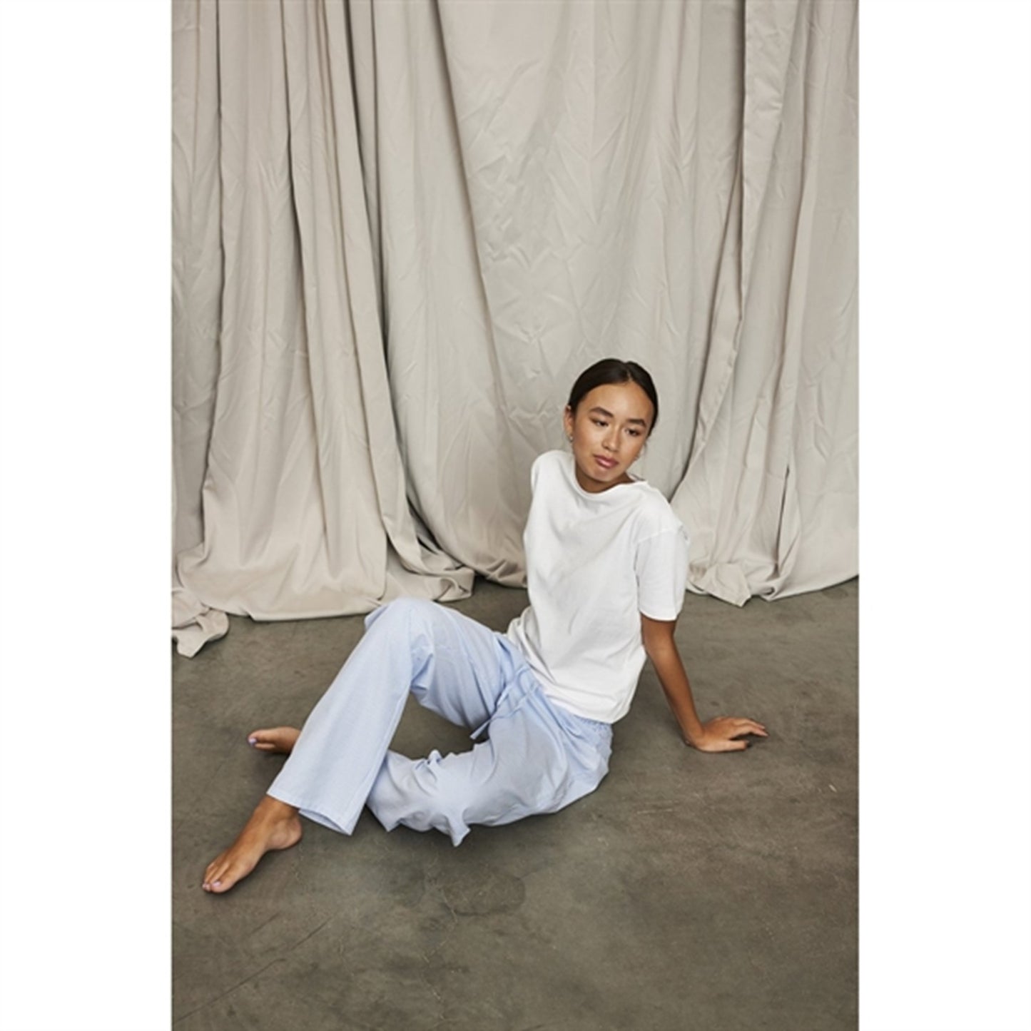 HOUNd Stripe Pants Light Blue