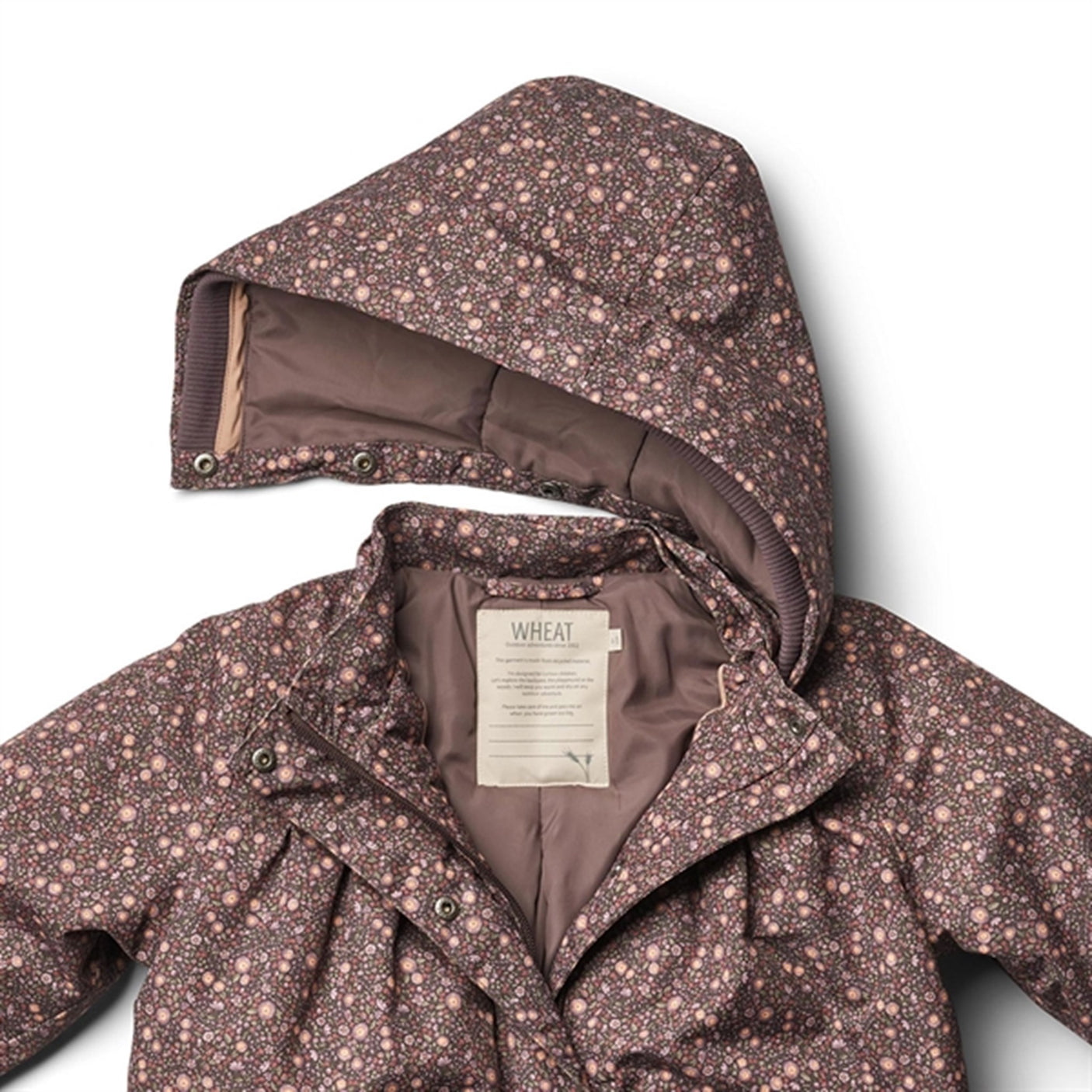 Wheat Jacket Mimmi Tech Eggplant Buttercups