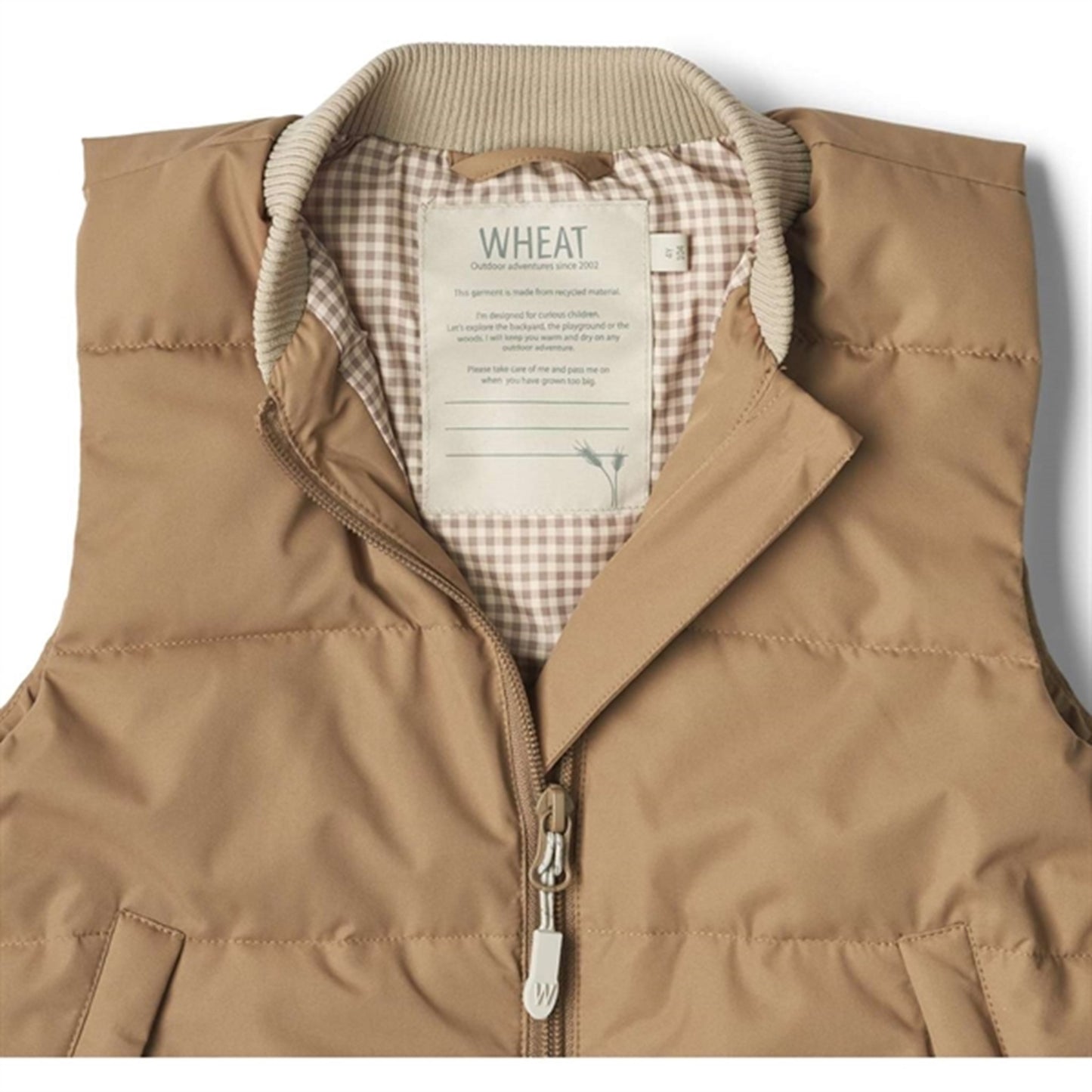 Wheat Vest Andre Summer Puffer Golden Brown