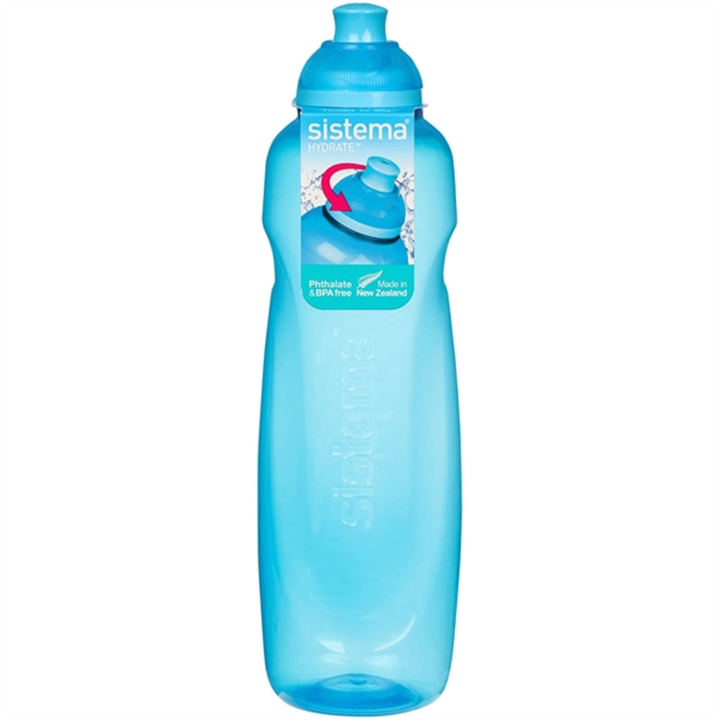 Sistema Twist 'n' Sip Helix Water Bottle 600 ml Blue