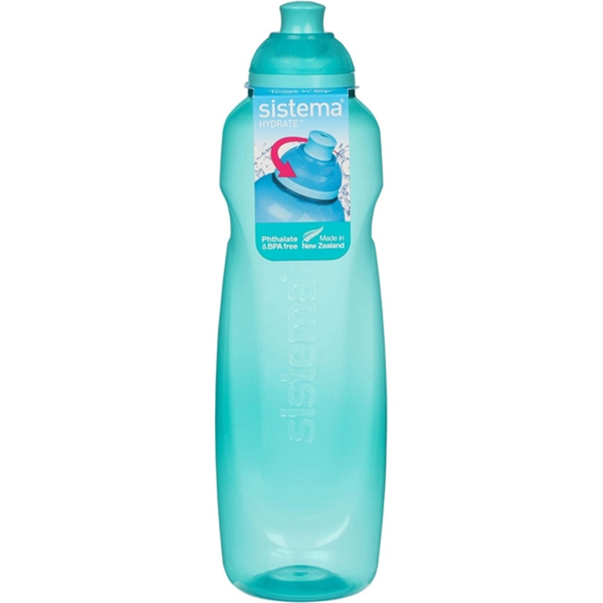 Sistema Twist 'n' Sip Helix Water Bottle 600 ml Teal