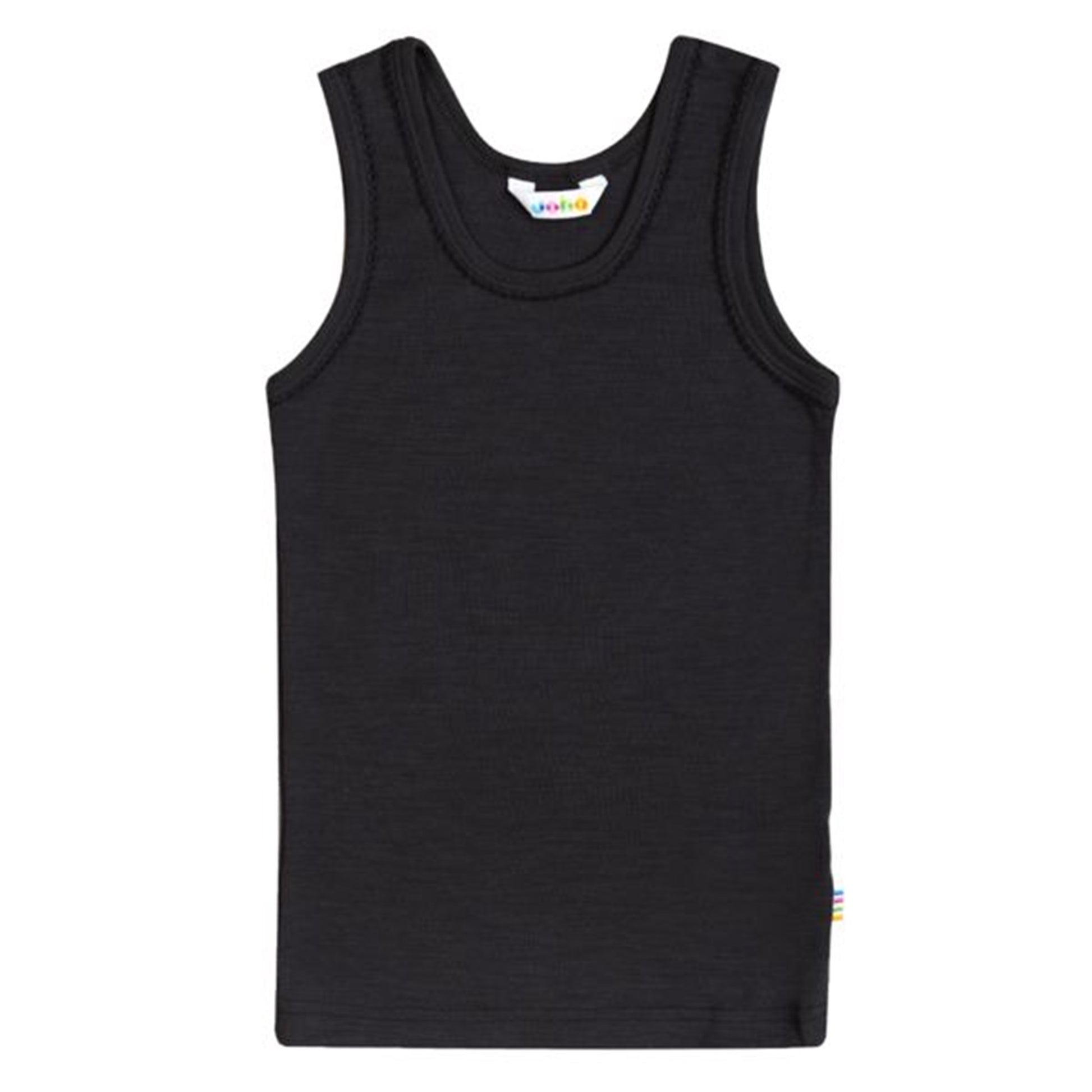 Joha Undershirt Wool/Silk w. Fringe Black