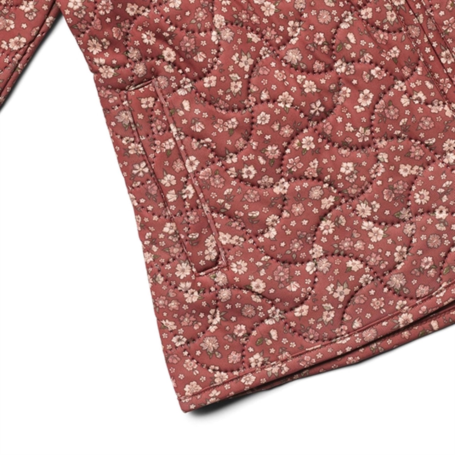 Wheat Thermo Red Flowers Jacket Thilde