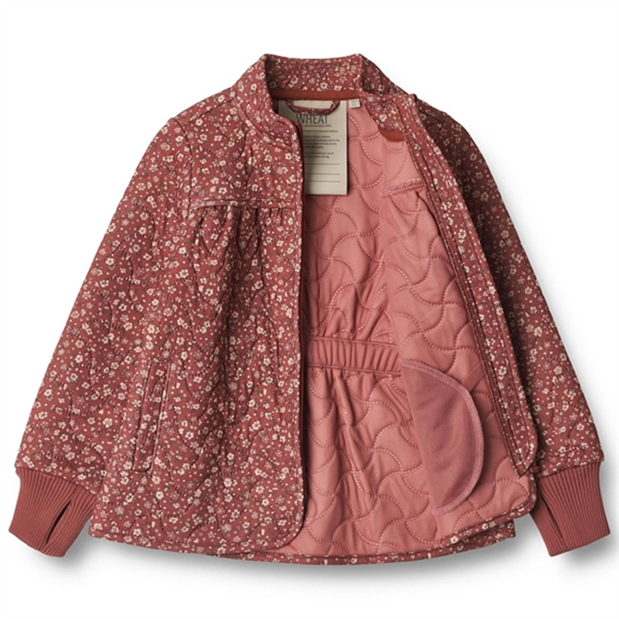 Wheat Thermo Red Flowers Jacket Thilde