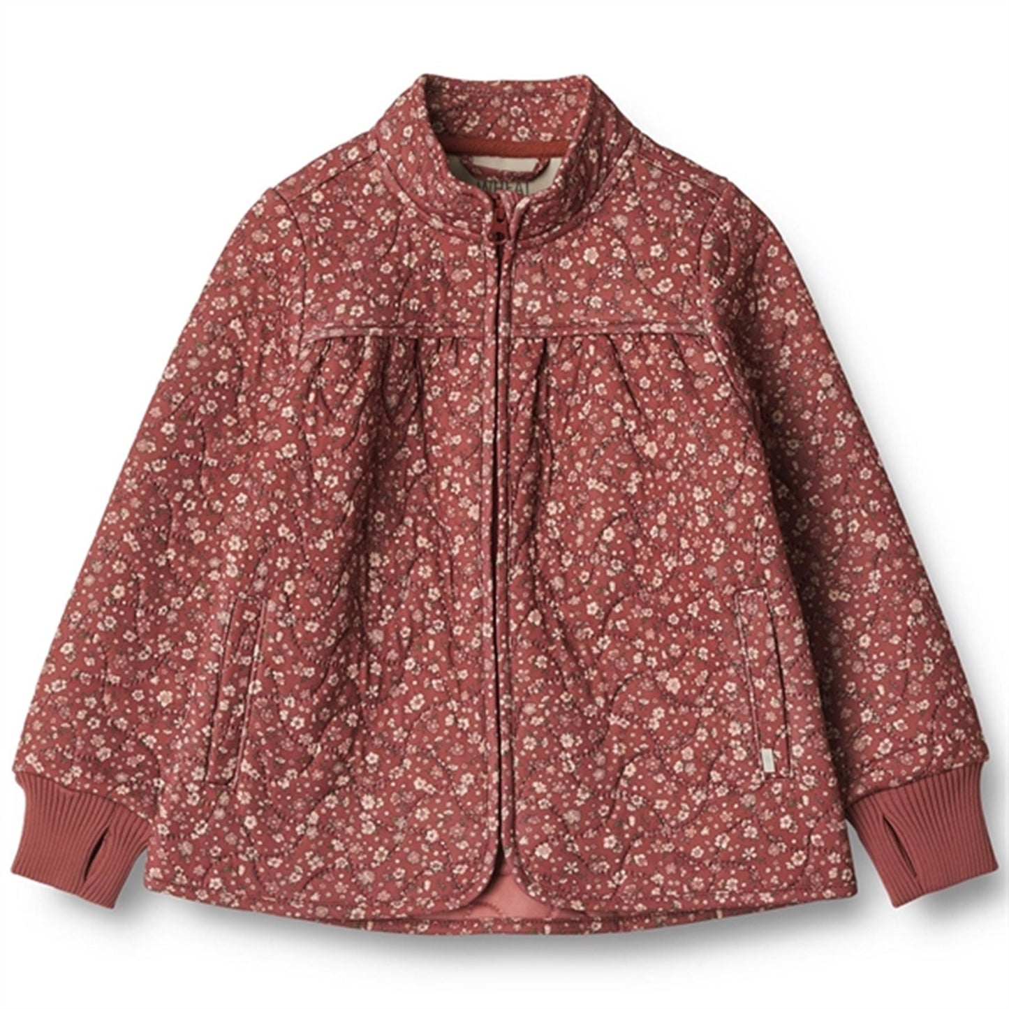 Wheat Thermo Red Flowers Jacket Thilde