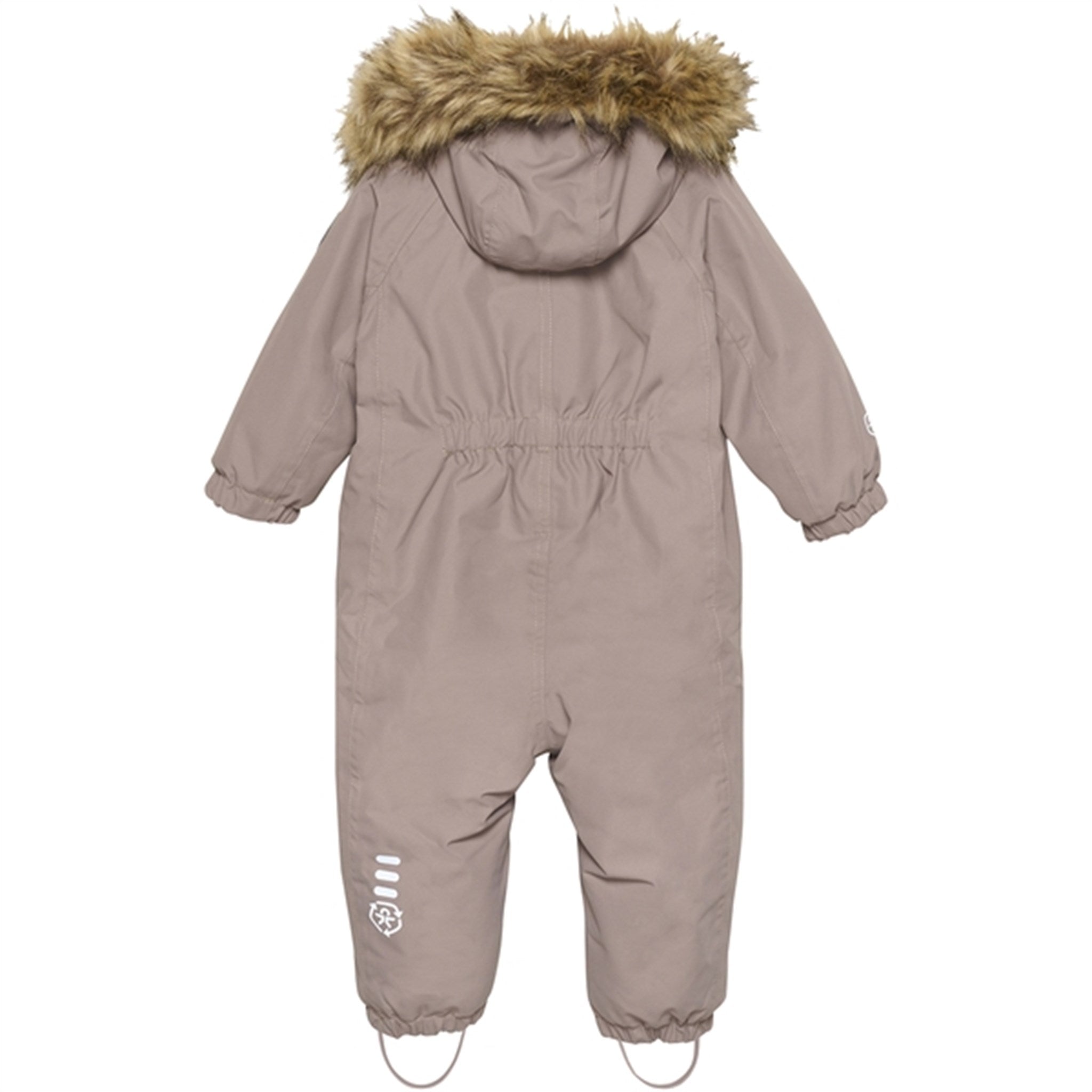 Color Kids Coverall w. Faux Fur Fossil 2