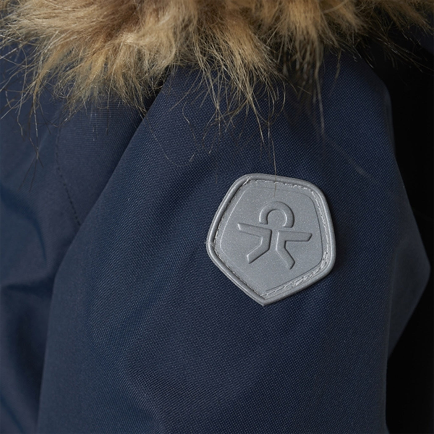 Color Kids Coverall w. Faux Fur Total Eclipse