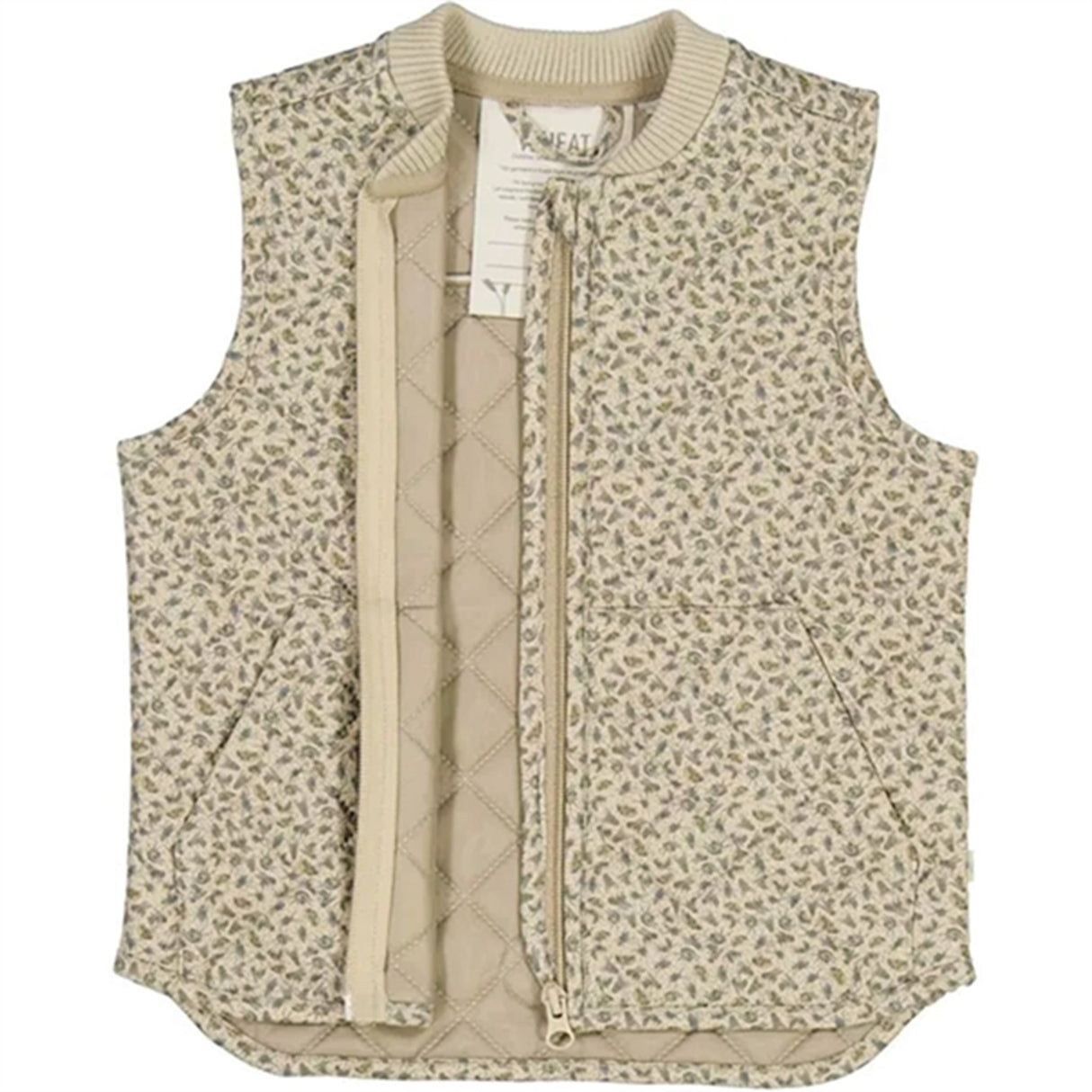 Wheat Thermo Watercolor Insects Vest Gilet Ede