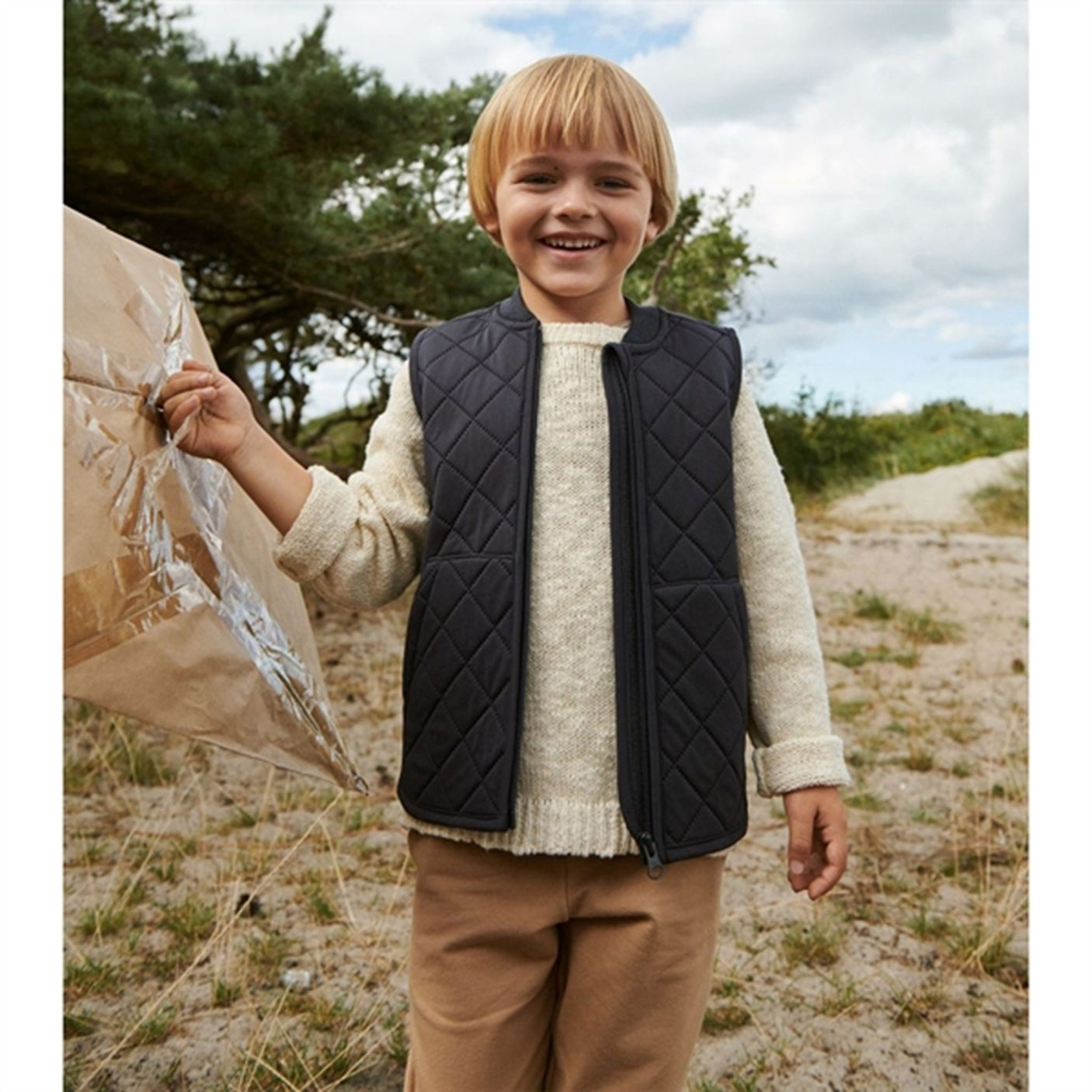 Wheat Thermo Ink Vest Gilet Ede