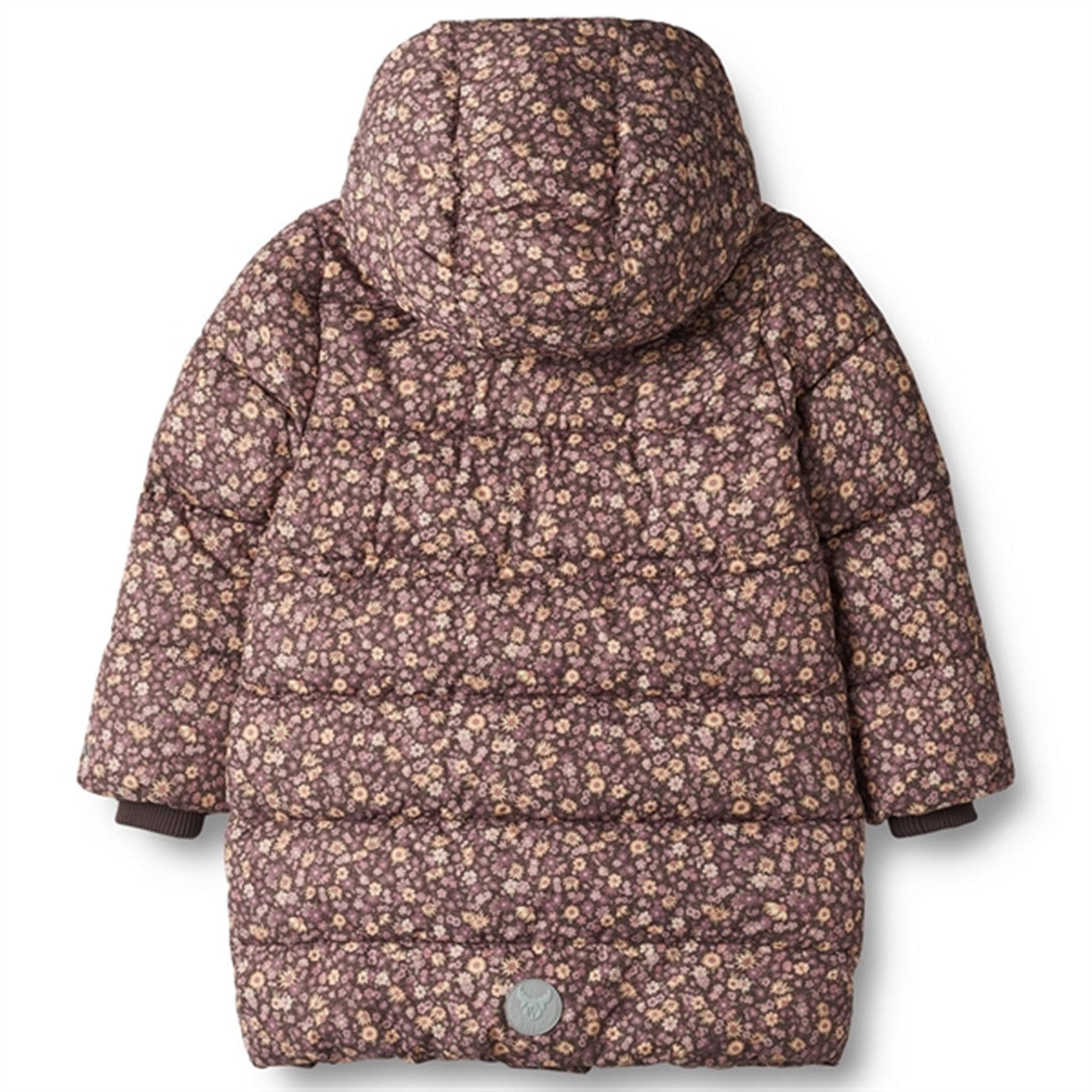 Wheat Puffer Jacket Yrsa Eggplant Flowers