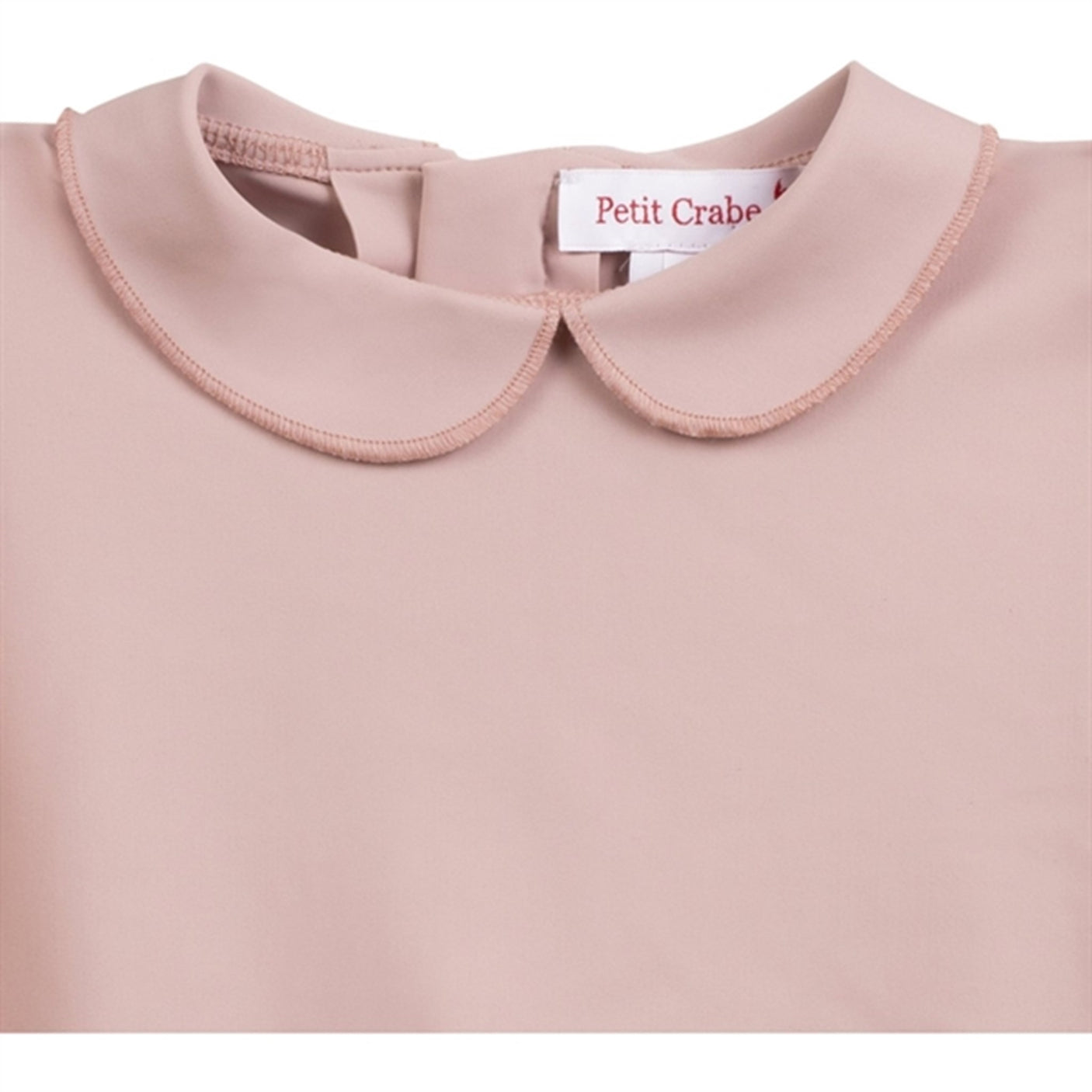 Petit Crabe Rose Nude Palma Onesie with Zipper