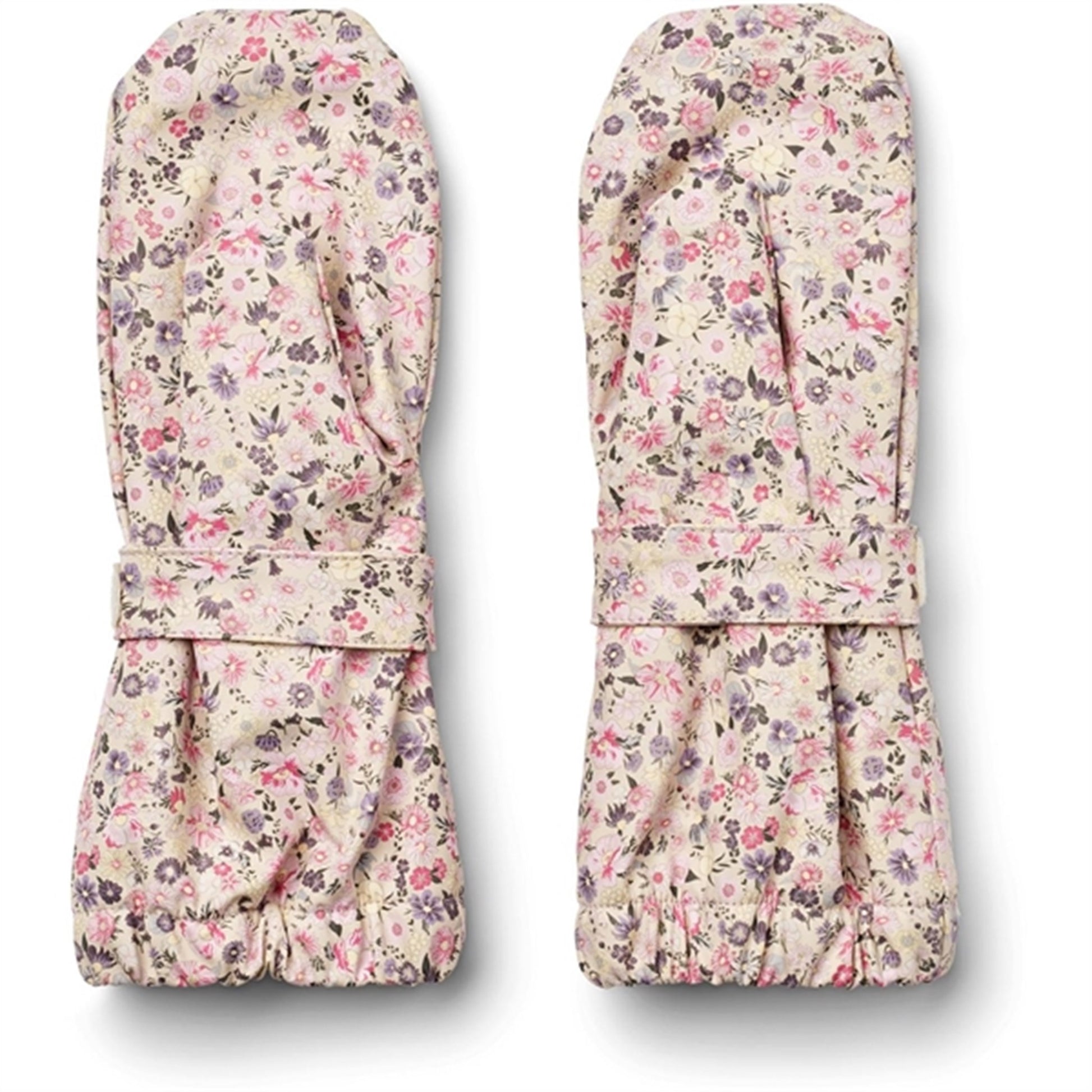 Wheat Mittens Rain Rily Clam Multi Flowers