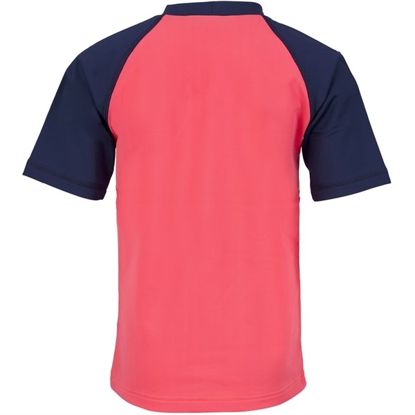 Petit Crabe Nectarine/Blue Raglan UV Swim Shirt