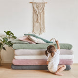 Leander Sheet for Baby Bed 2-Pack Sage Green