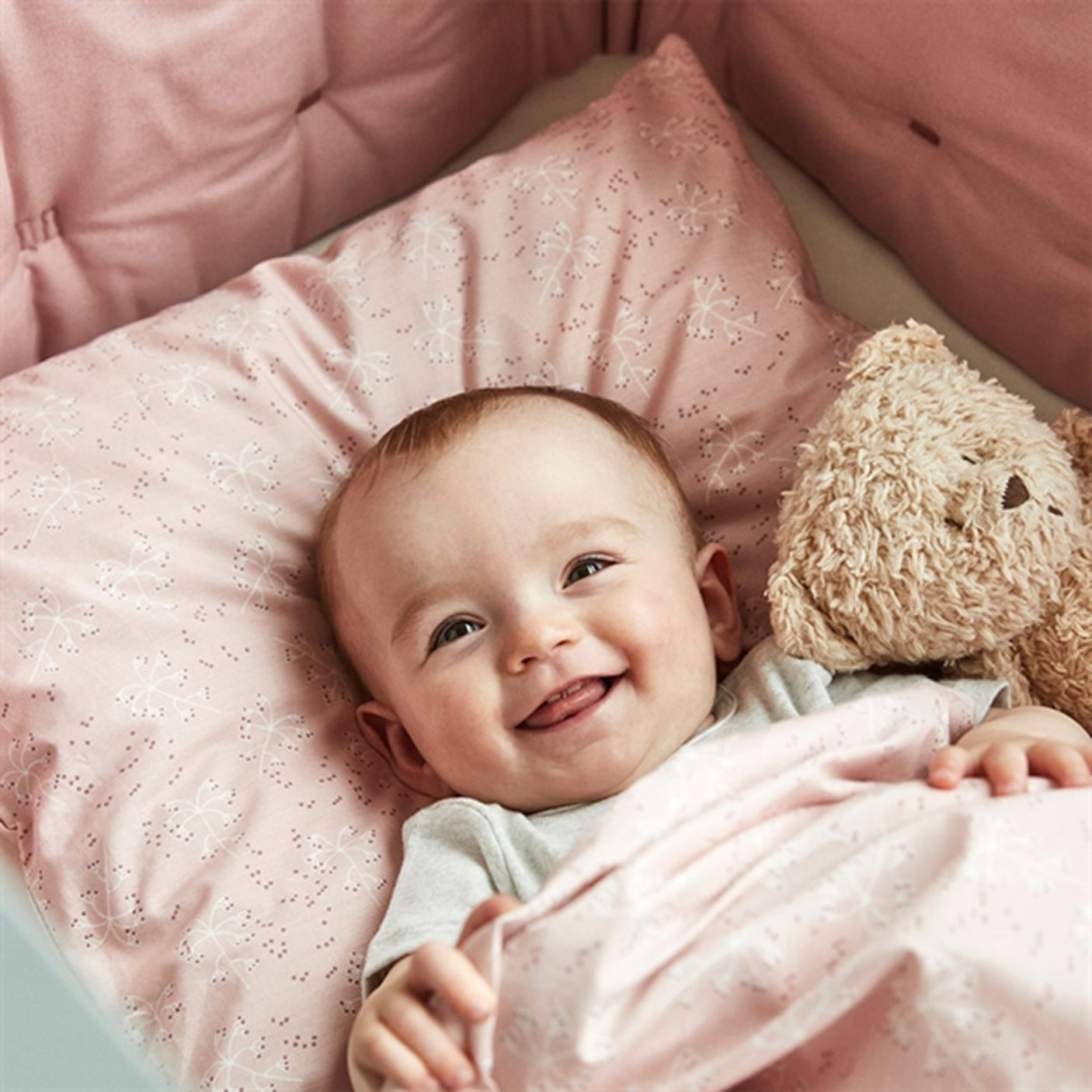 Leander Baby Bedding Meadow Wood Rose