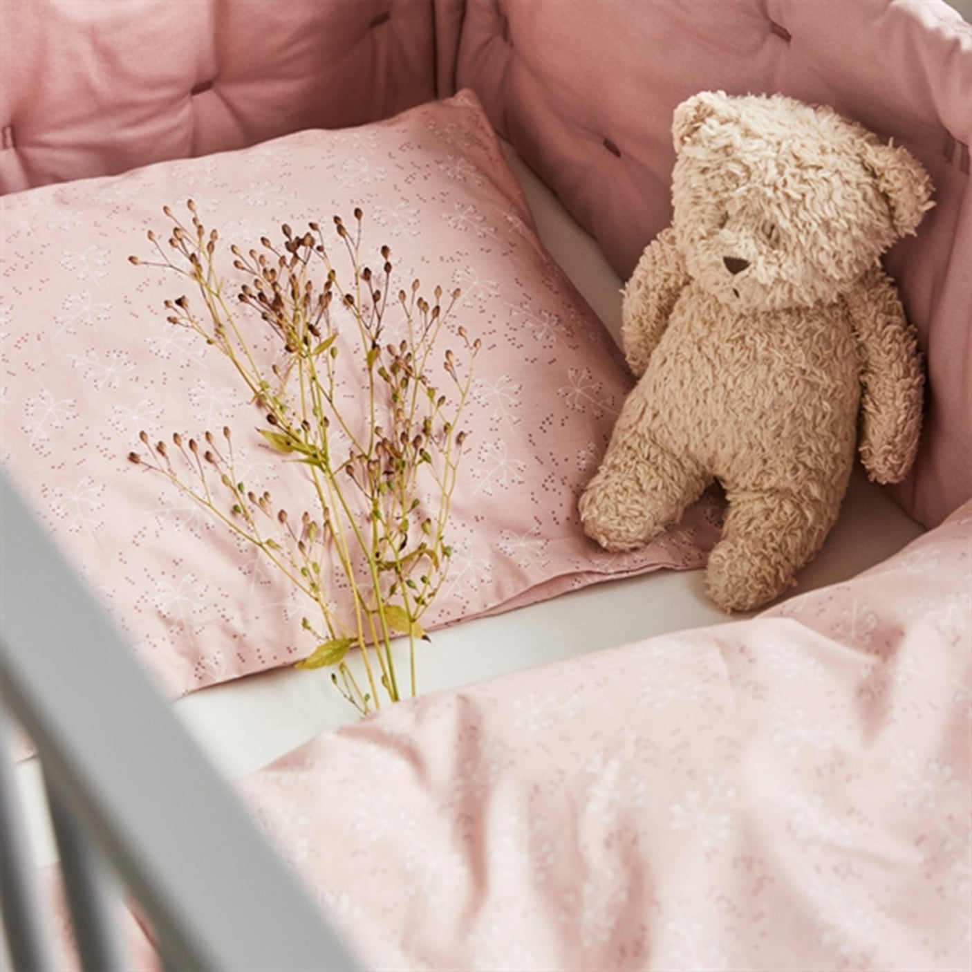 Leander Baby Bedding Meadow Wood Rose