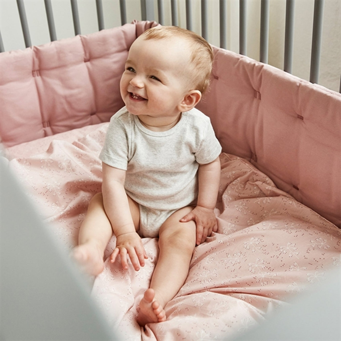 Leander Baby Bedding Meadow Wood Rose