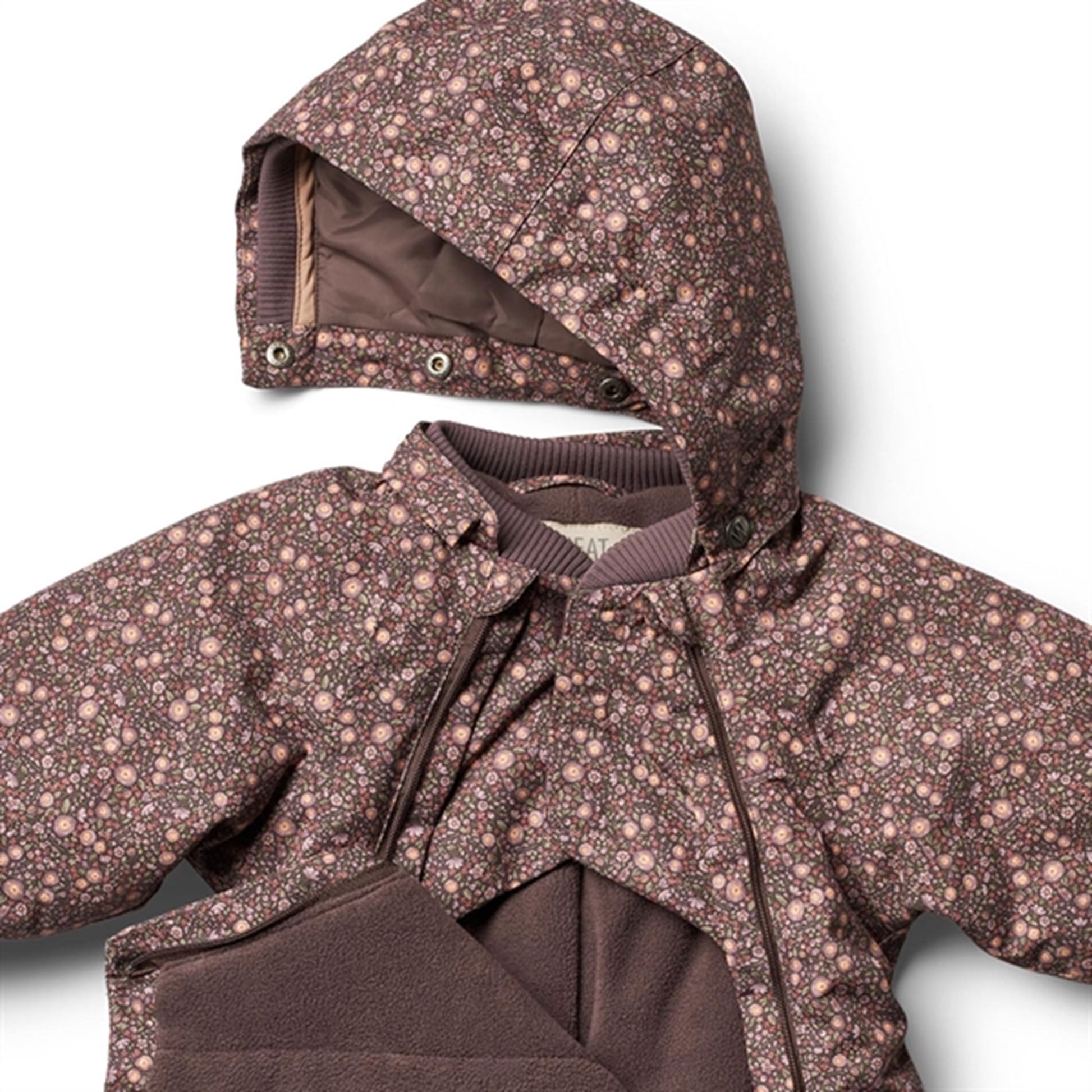 Wheat Snowsuit Adi Tech Eggplant Buttercups