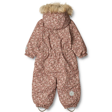 Wheat Snowsuit Nickie Tech Rose Dust Flowers