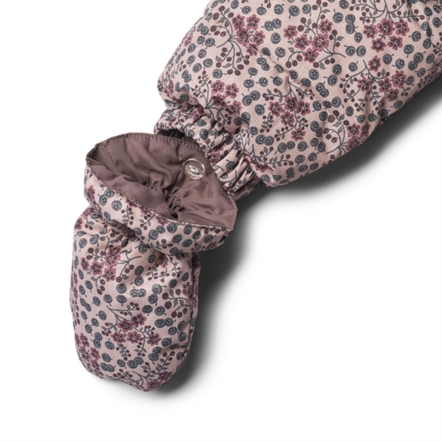 Wheat Puffer Baby Suit Edem Pale Lilac Berries