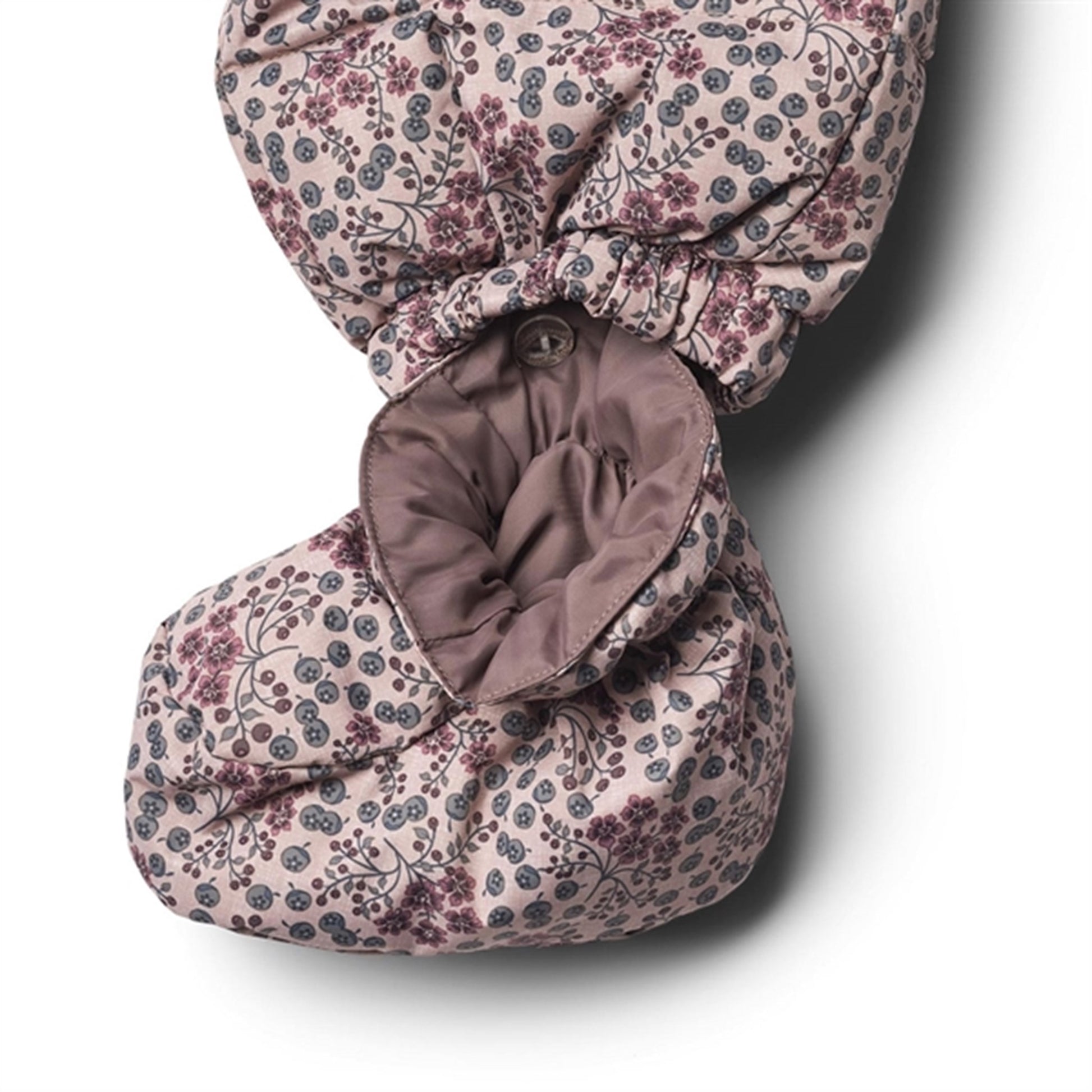 Wheat Puffer Baby Suit Edem Pale Lilac Berries