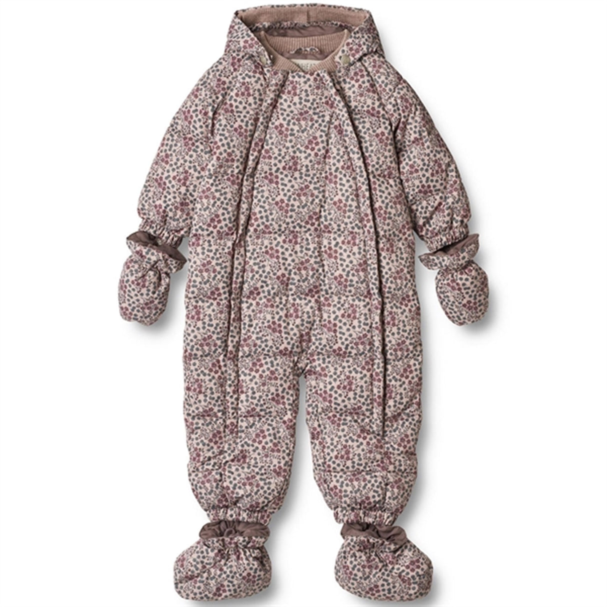 Wheat Puffer Baby Suit Edem Pale Lilac Berries