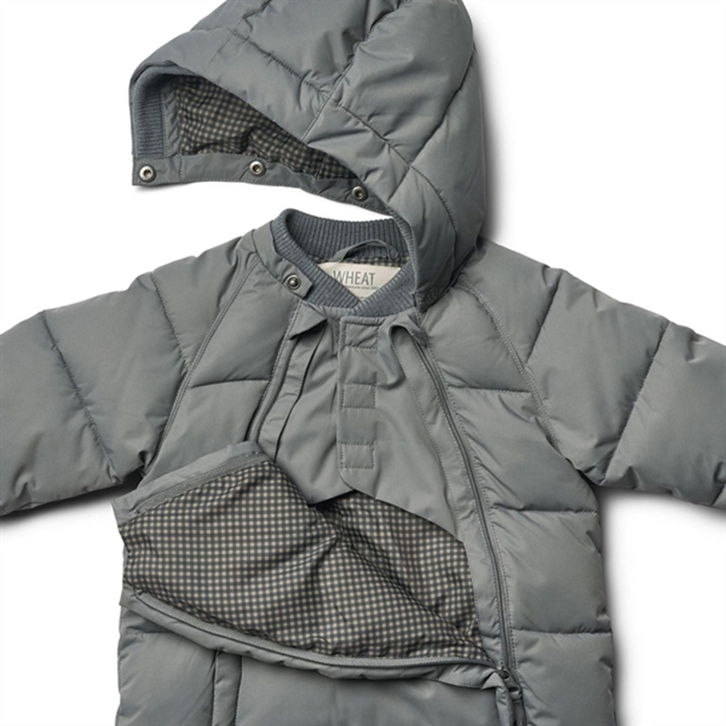 Wheat Puffer Baby Suit Edem Autumn Sky