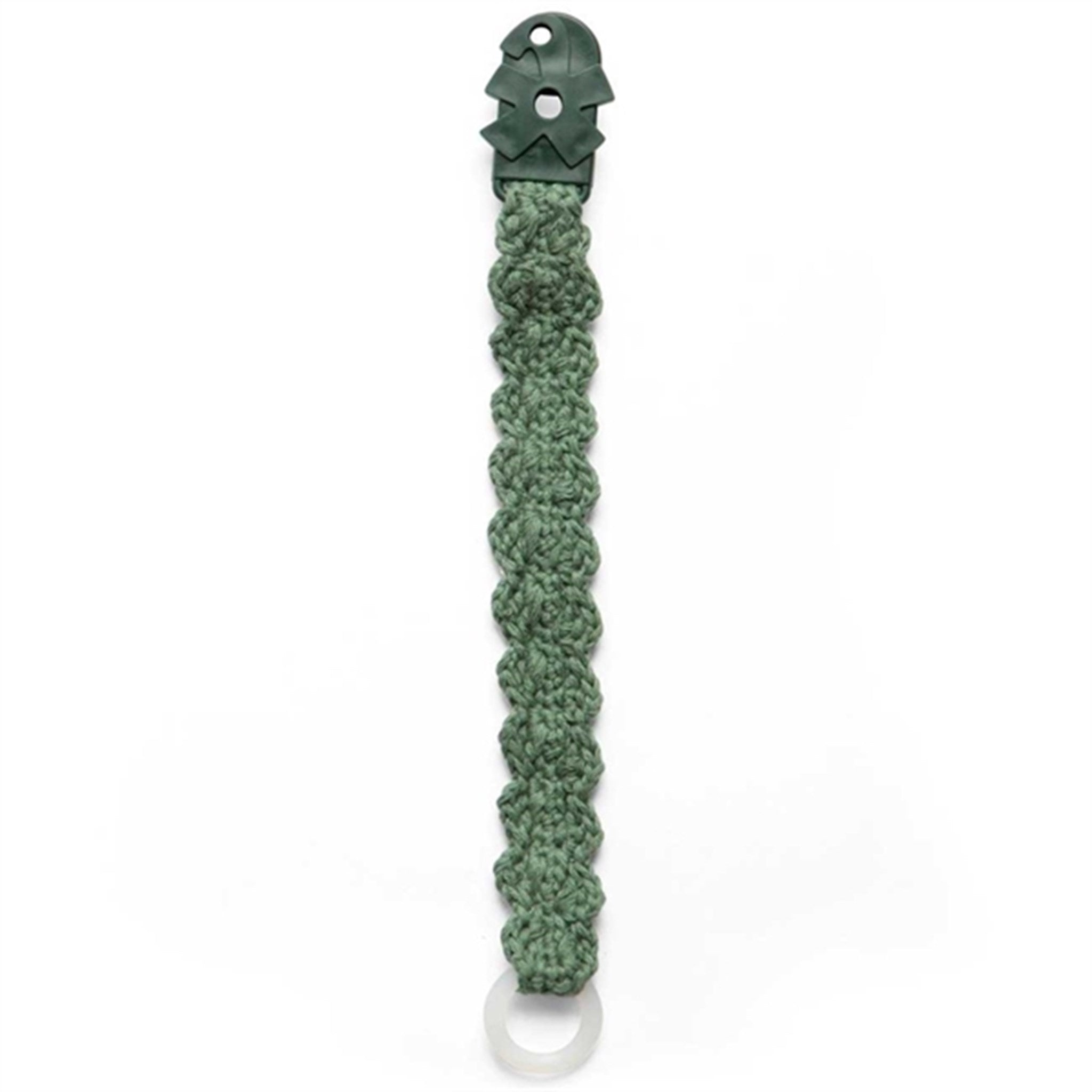 Sebra Pacifier Crochet Bootle Green