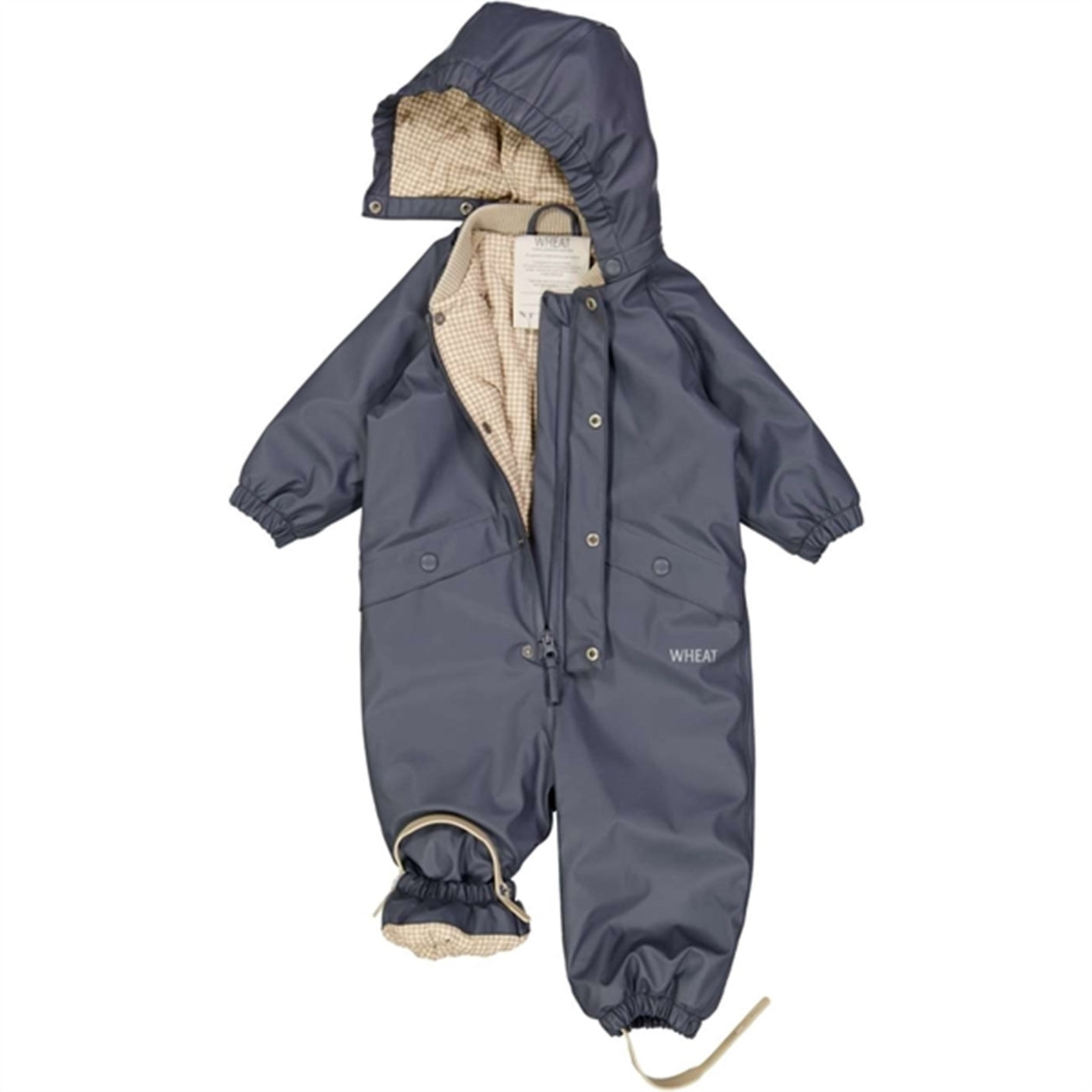 Wheat Rainsuit Aiko Thermo Greyblue