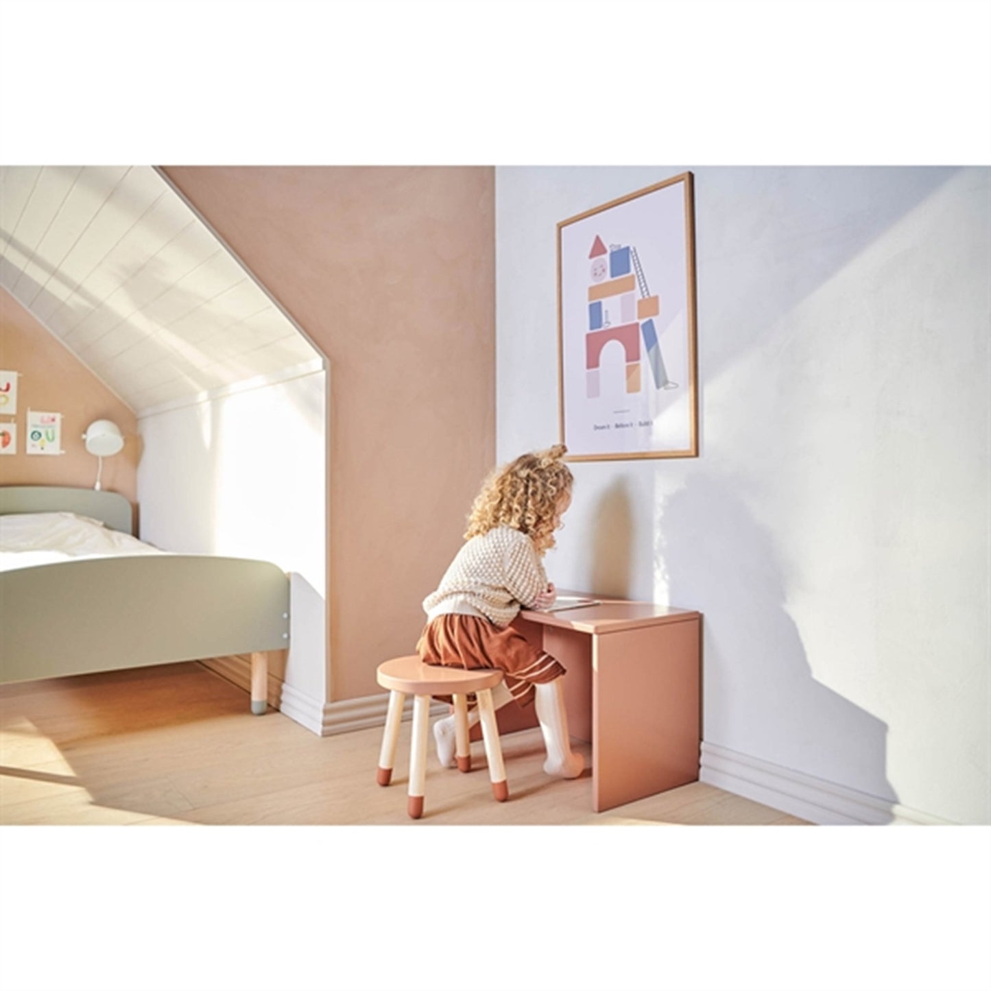 Flexa Dots Storage Bench Blush