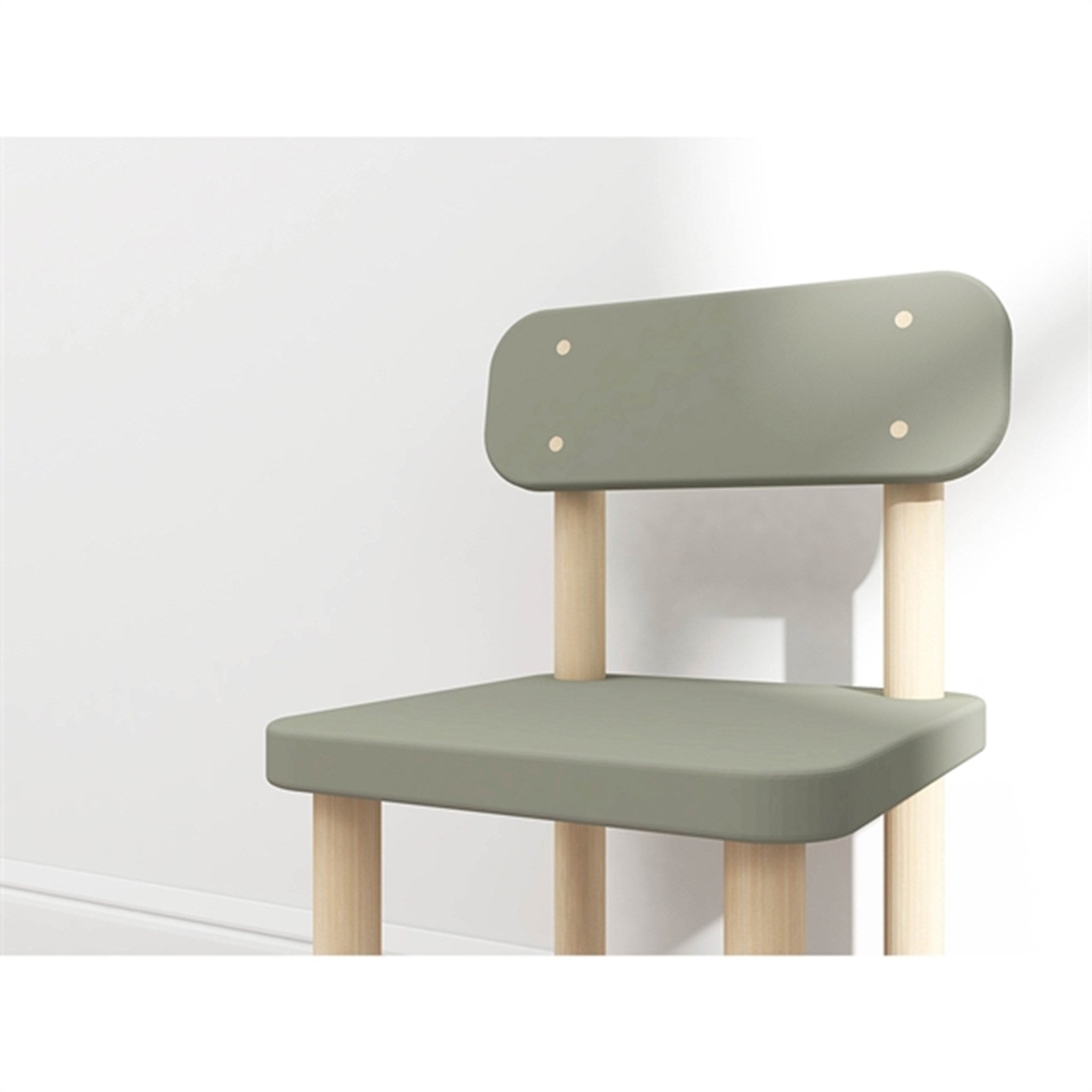 Flexa Dots Chair Natural Green 4