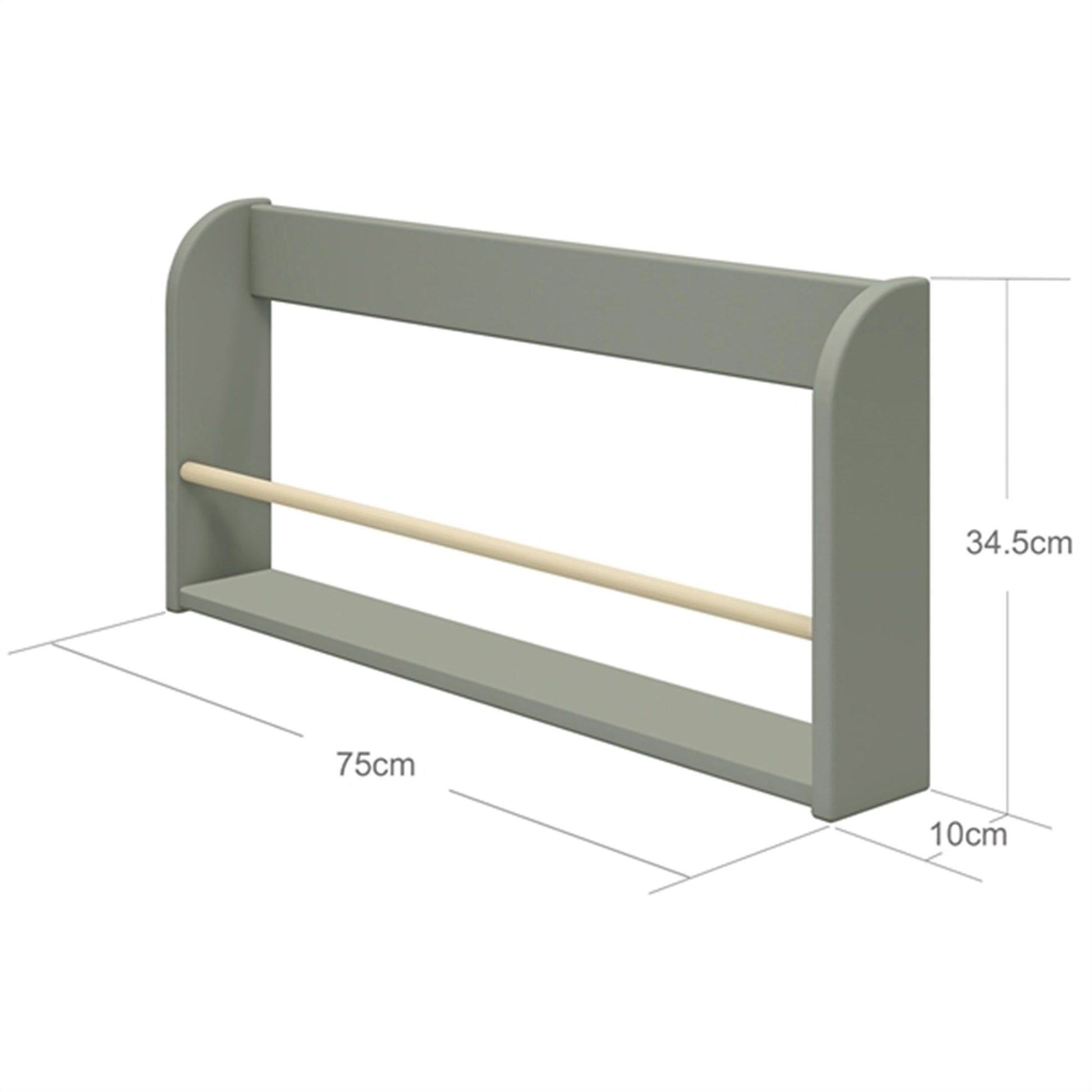 Flexa Dots Book Shelf Natural Green
