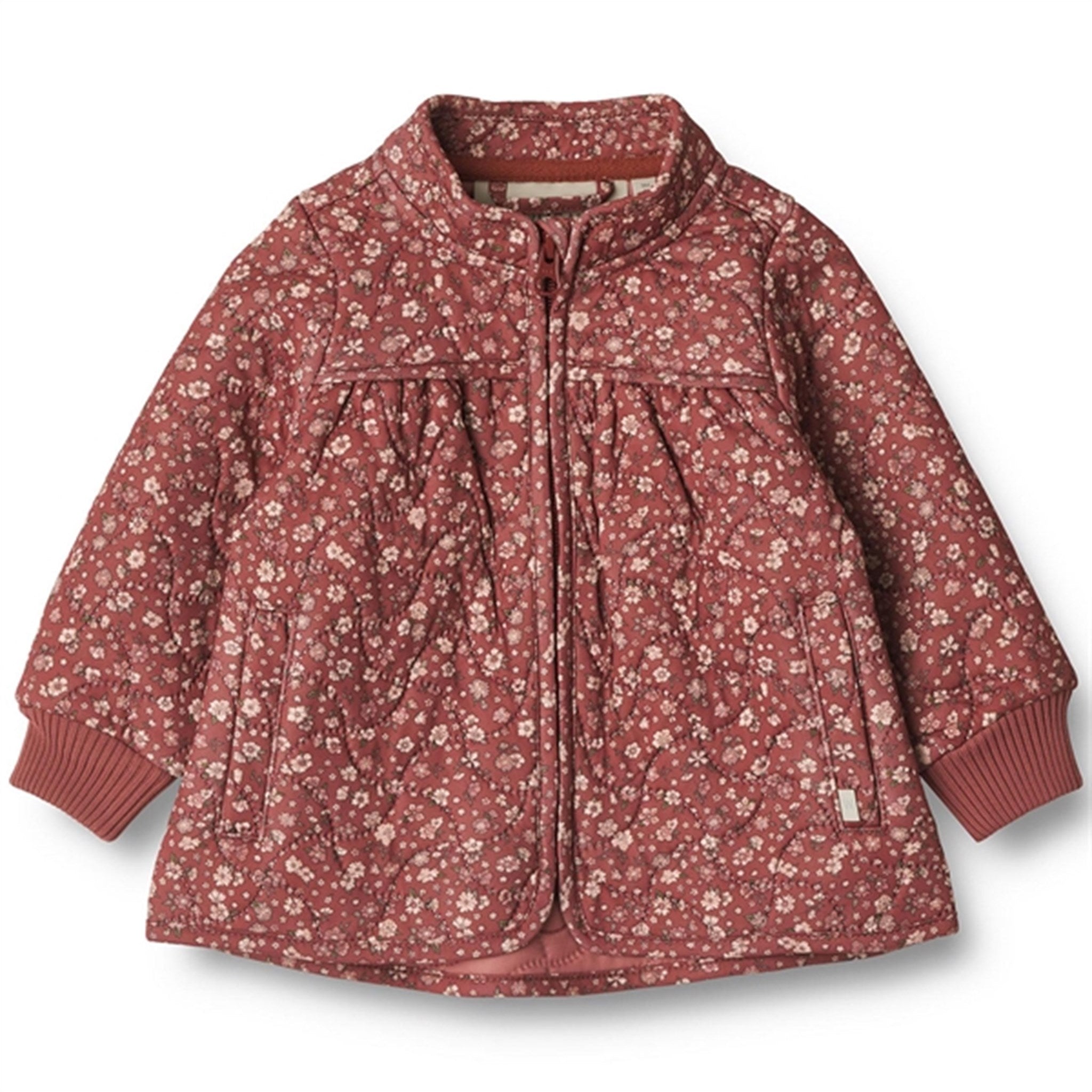 Wheat Thermo Red Flowers Jacket Thilde
