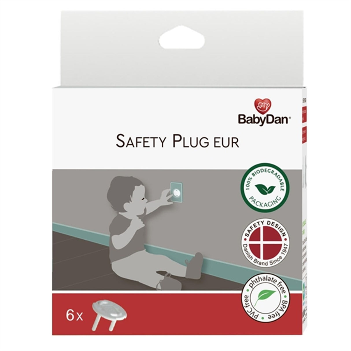 BabyDan Safety Plug EUR 12 pcs.