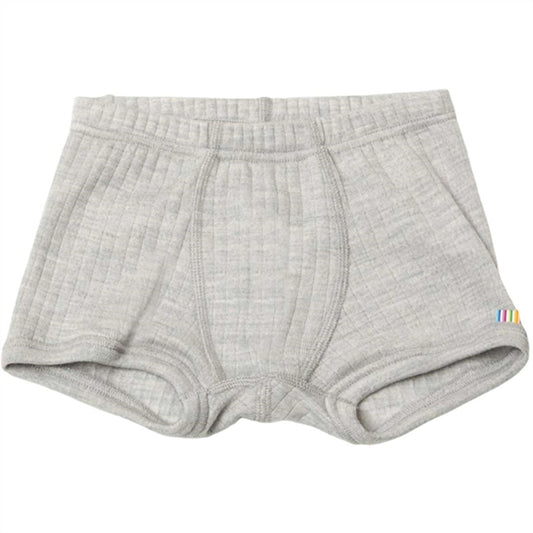 Joha Wool Silver Melange Boxershorts