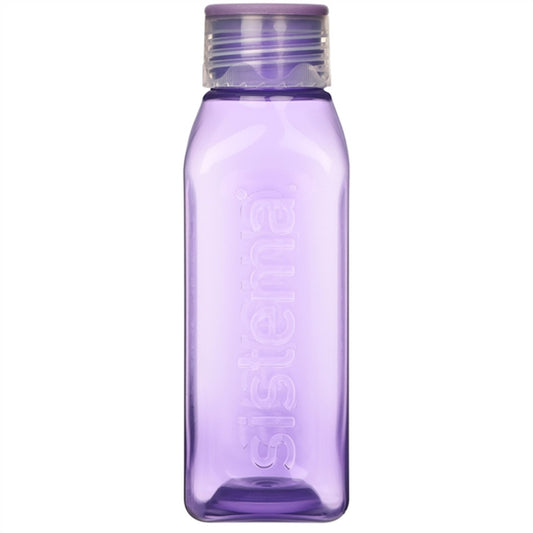 Sistema Square Water Bottle 475 ml Misty Purple