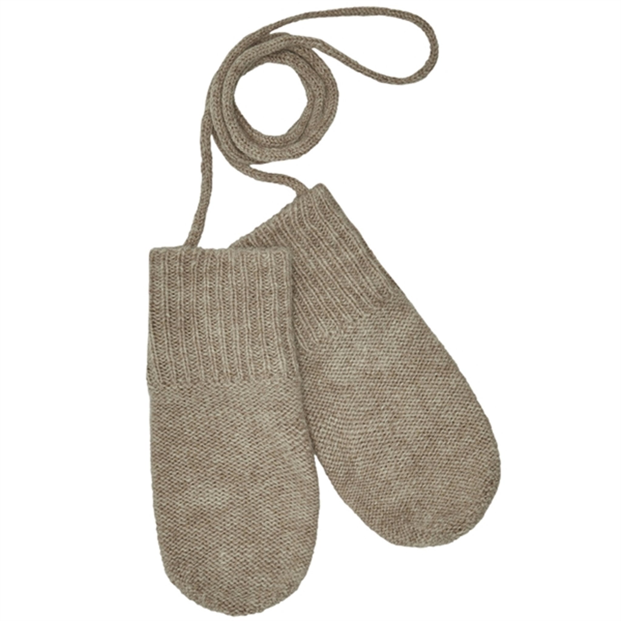 FUB Baby Lambswool Mittens Oatmeal