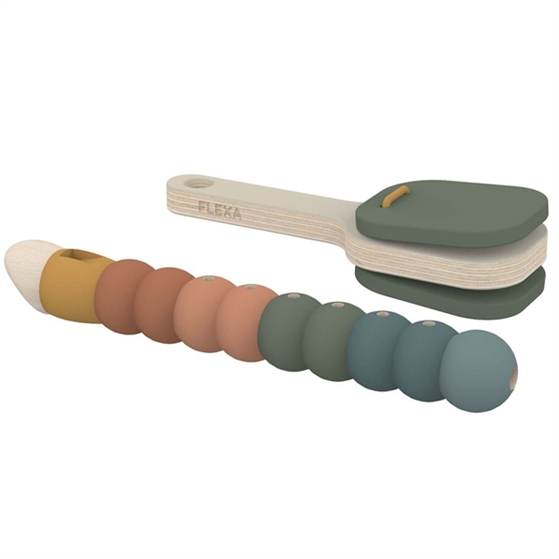 FLEXA PLAY Wooden Flute and Clapper Multi Color