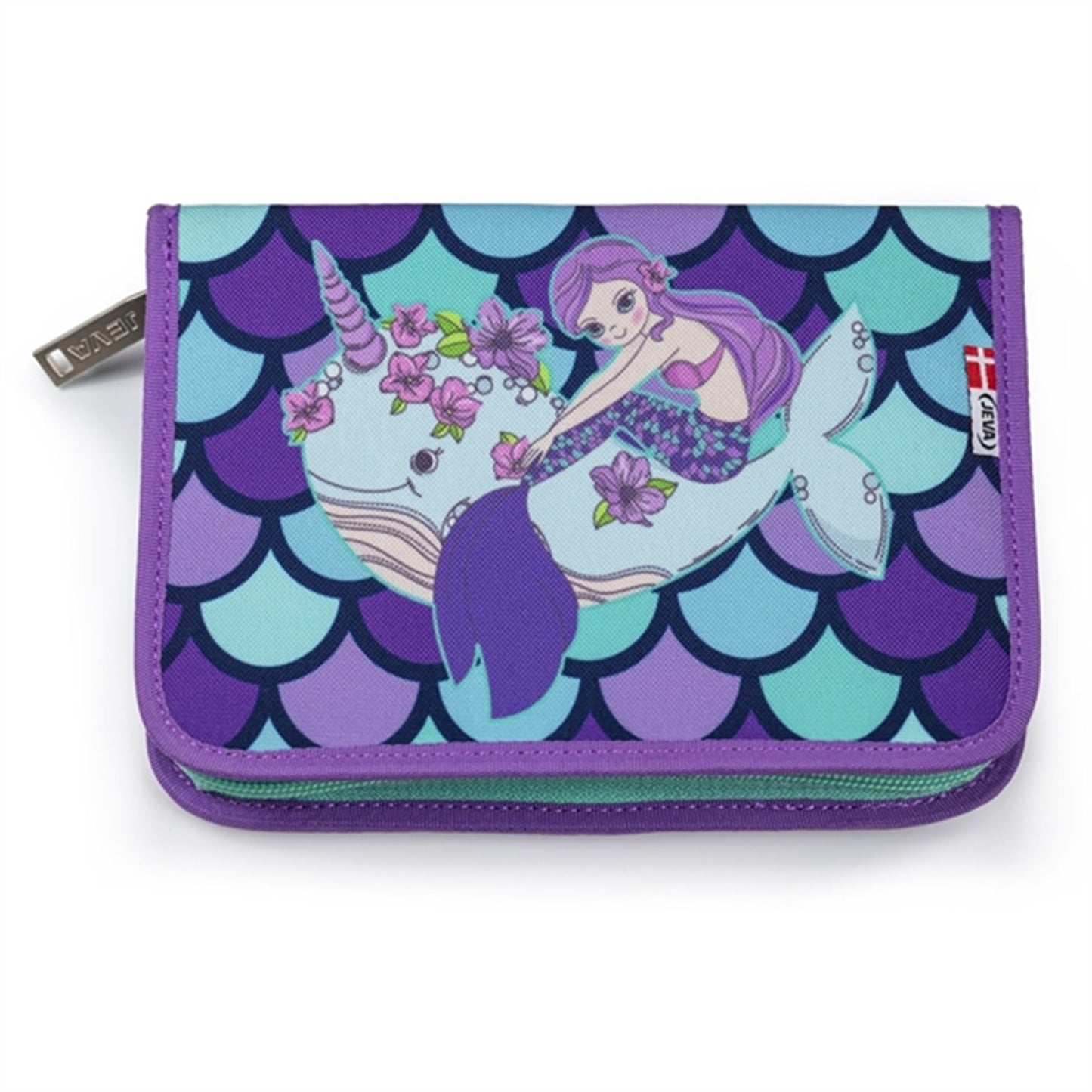 JEVA Pencil Case Rainbow Mermaid