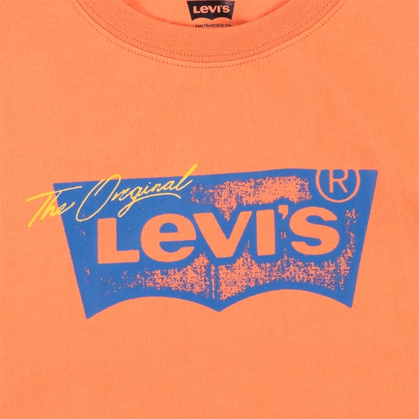 Levi's Distressed Batwing T-shirt Orange