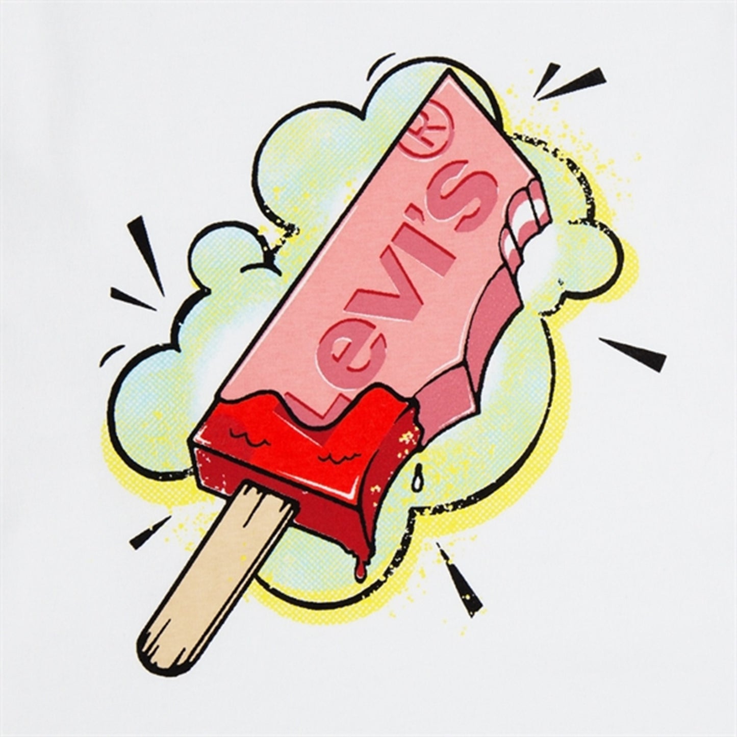 Levi's Popsicle T-shirt White
