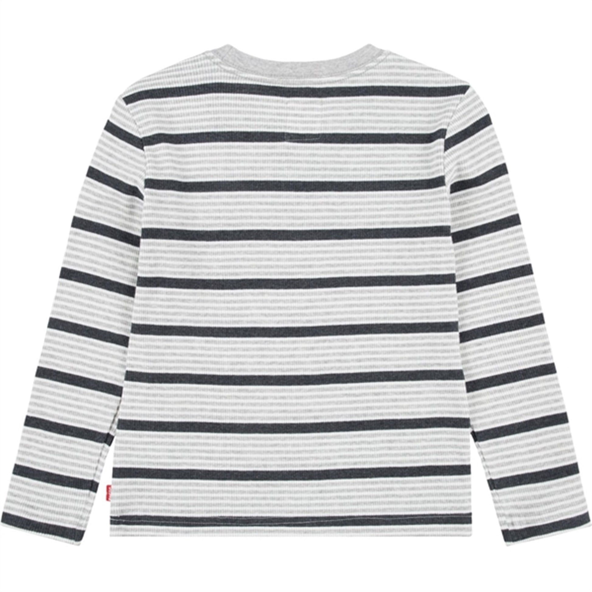 Levi's Long Sleeve Striped Thermal T-Shirt Light Grayheather