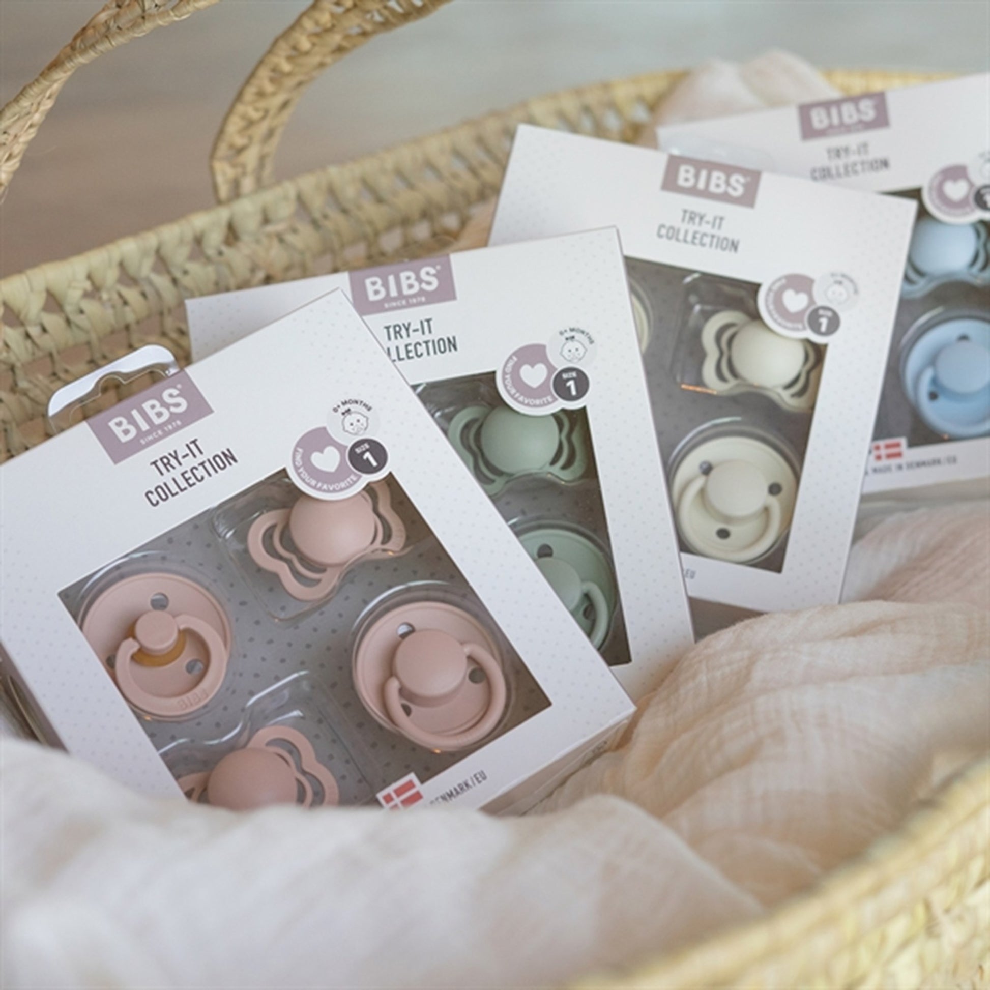 Bibs Try-it Collection Silicone/Latex Bibs 4-pack Sage