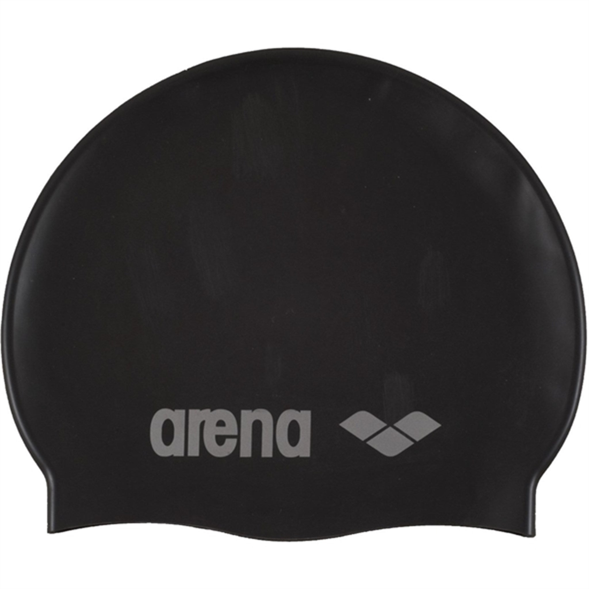 Arena Swim Cap Classic Silicone Jr Black-Silver