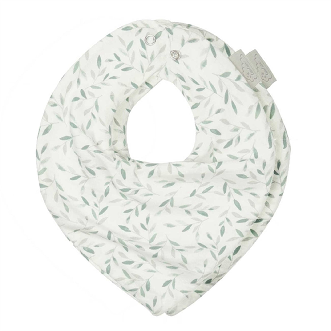 Cam Cam Copenhagen Bandana Bib 2-Pack Green Leaves