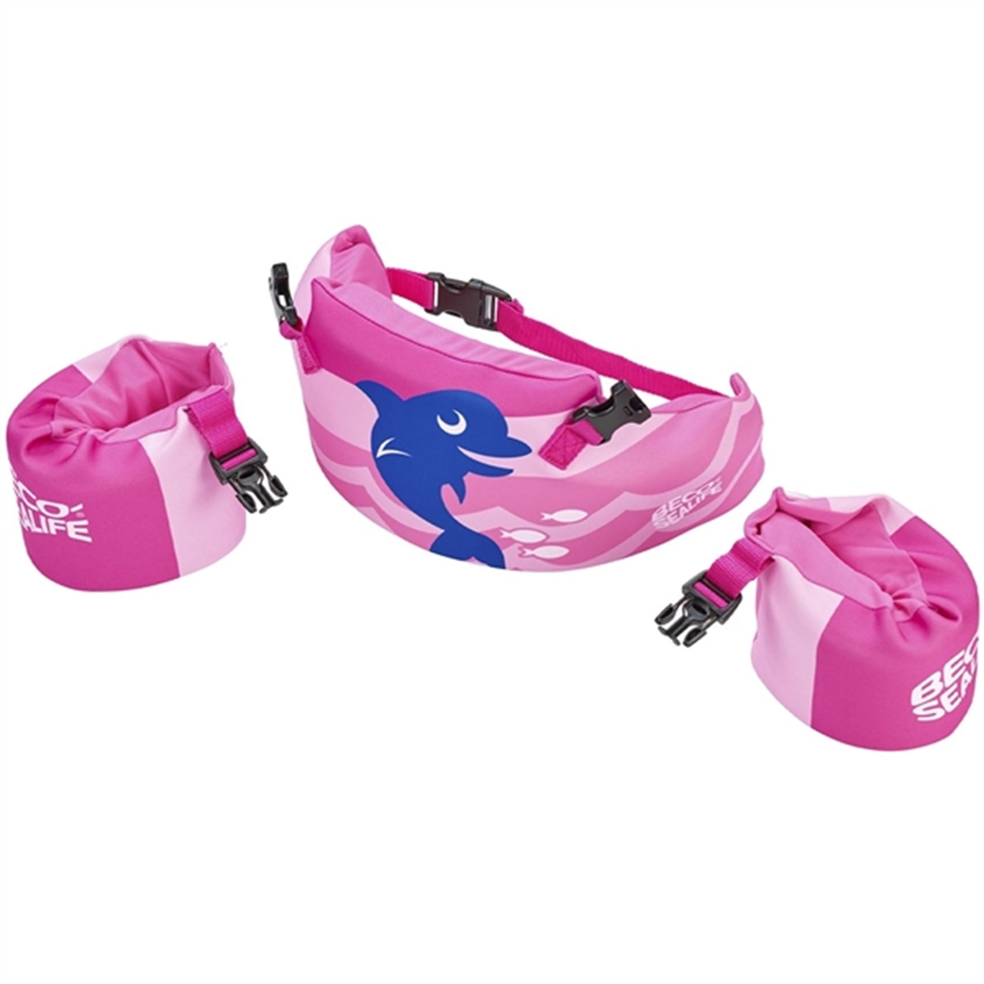 BECO Sealife Neopren Learn-To-Swim Set Pink